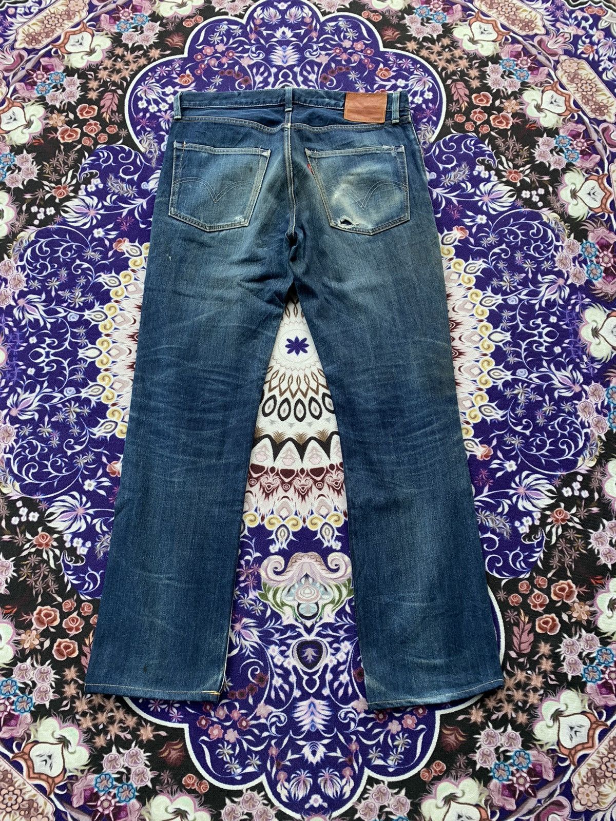 Levi's Vintage Clothing Levis 502 Distressed Denim Size US 36 / EU 52 - 8 Thumbnail