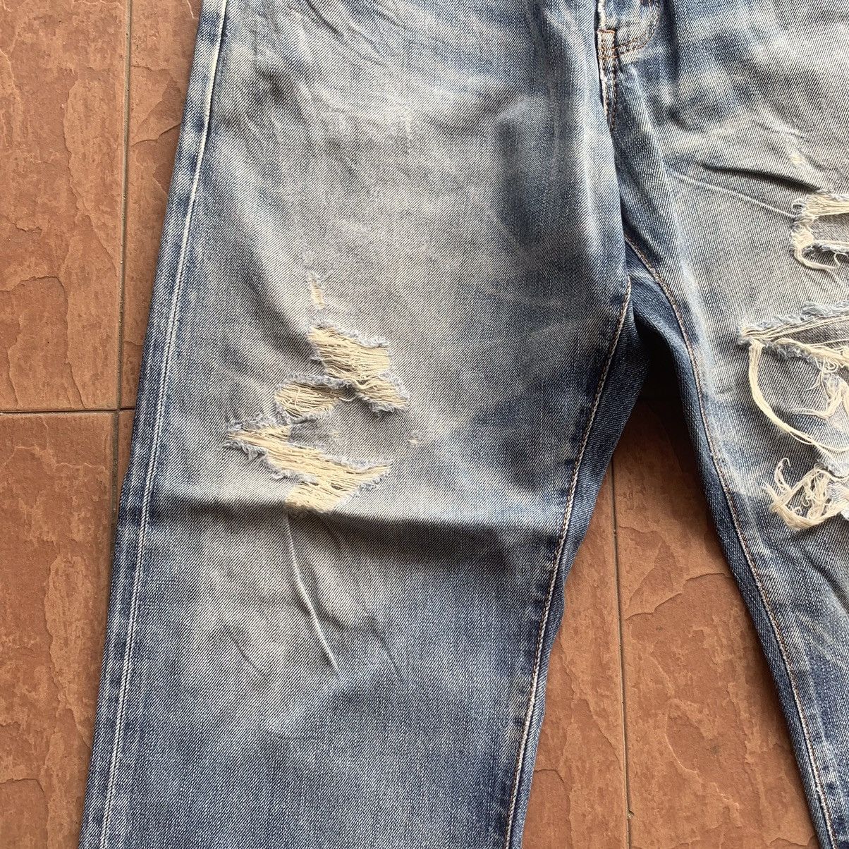 Self Edge × Vintage 💥 DESTROYED! REDLINE JEANS EDWIN 505Z DENIM SELVEDGE PANTS Size US 34 / EU 50 - 4 Thumbnail
