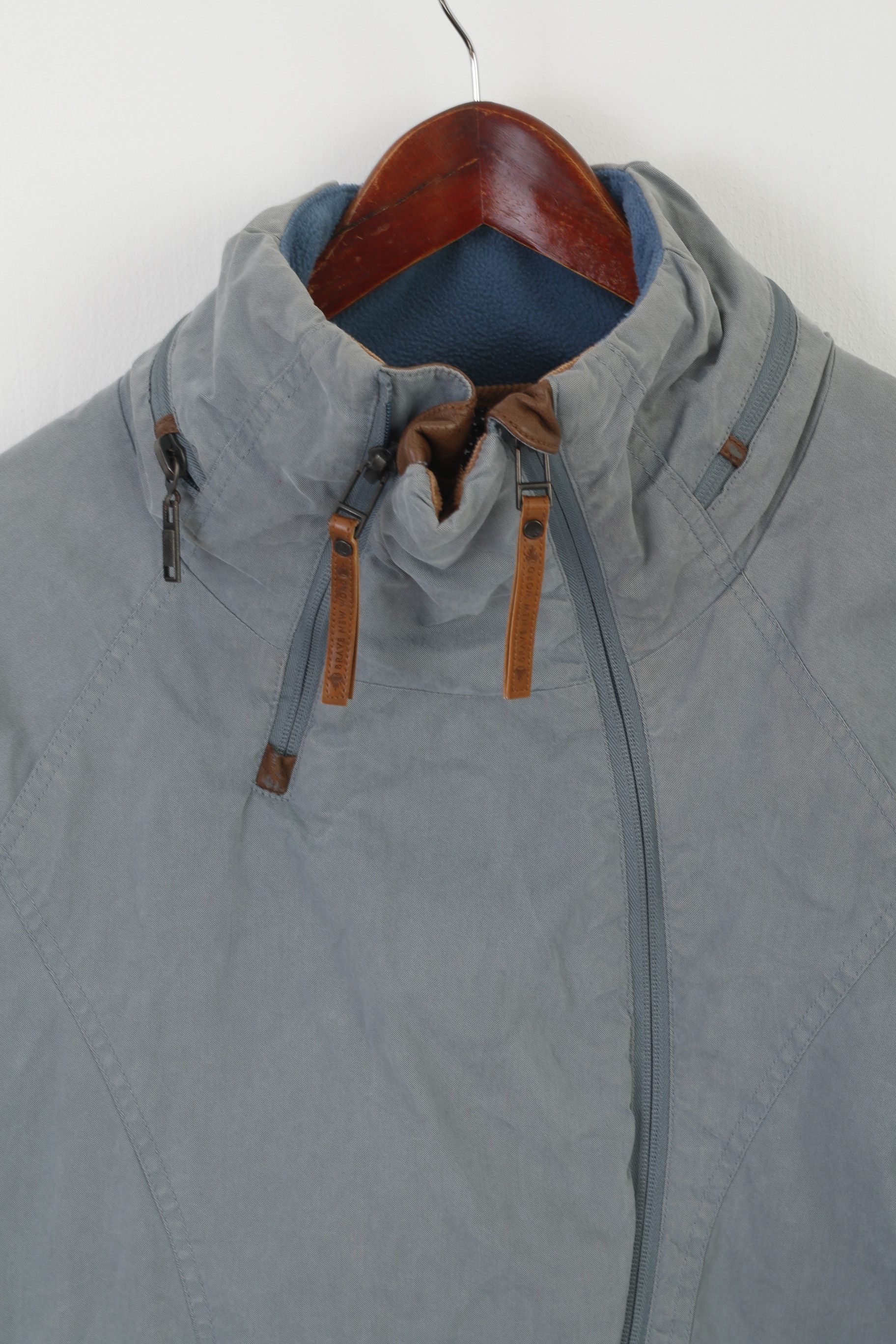 Naketano Naketano Women XL Jacket Blue Faded 6443 Size XL / US 12-14 / IT 48-50 - 3 Thumbnail