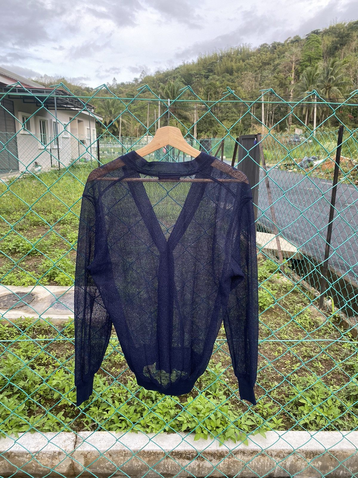 Vintage Vintage Makku Grien Lace Cardigan Size L / US 10 / IT 46 - 2 Thumbnail