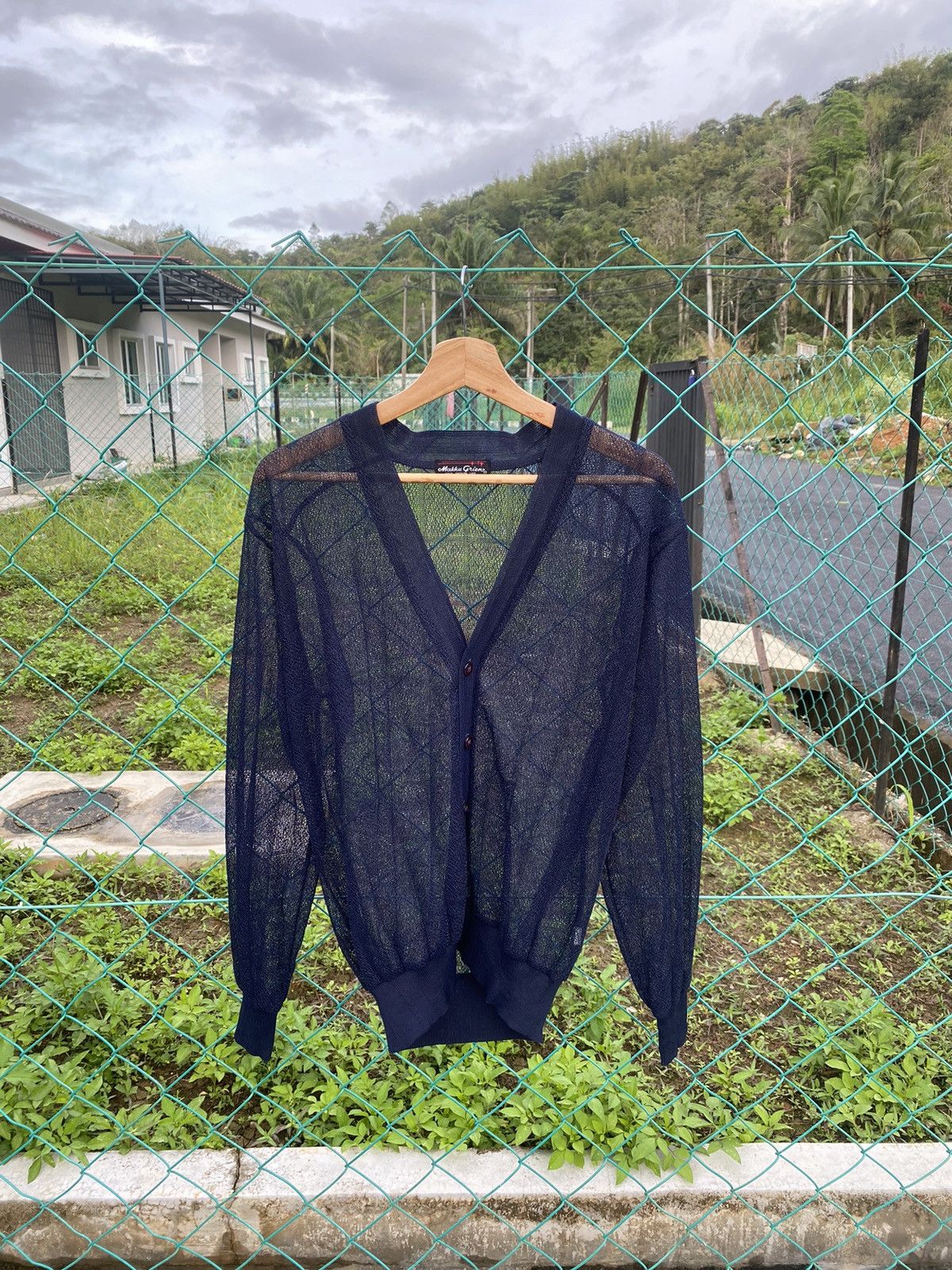 Vintage Vintage Makku Grien Lace Cardigan Size L / US 10 / IT 46 - 1 Thumbnail