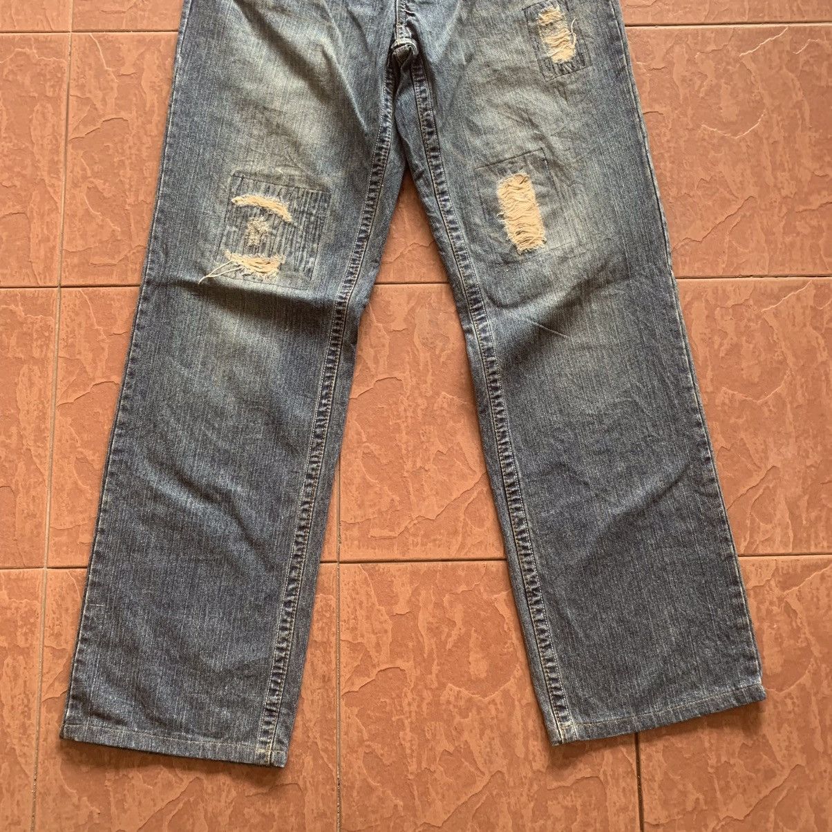 Japanese Brand × Vintage JAPANESE VINTAGE REAL CRUSH JEANS TROUSERS DENIM PANTS Size US 30 / EU 46 - 3 Thumbnail
