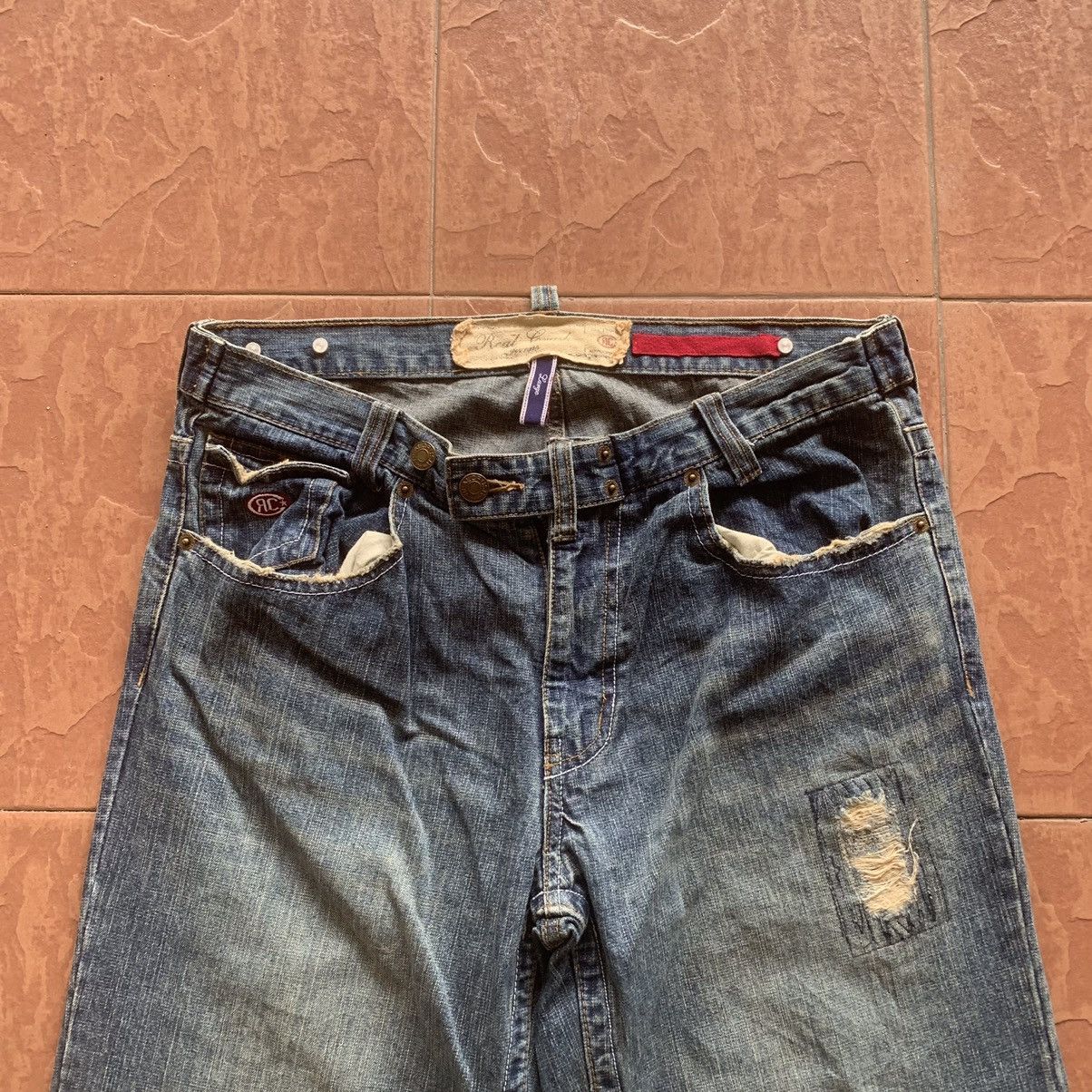 Japanese Brand × Vintage JAPANESE VINTAGE REAL CRUSH JEANS TROUSERS DENIM PANTS Size US 30 / EU 46 - 2 Thumbnail