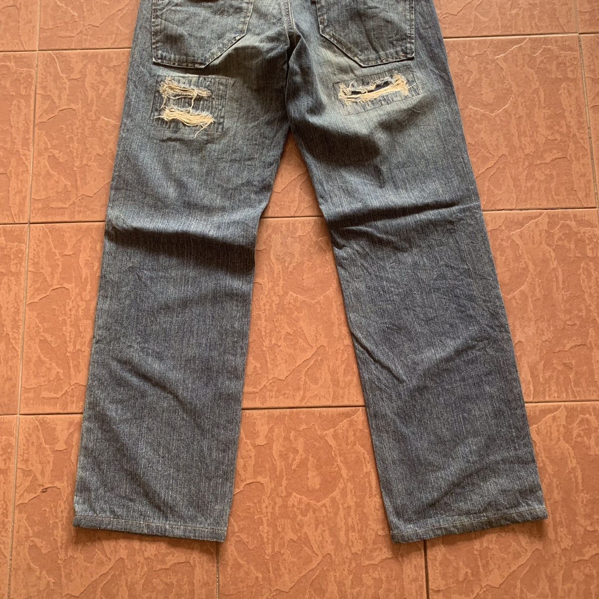 Japanese Brand × Vintage JAPANESE VINTAGE REAL CRUSH JEANS TROUSERS DENIM PANTS Size US 30 / EU 46 - 12 Thumbnail