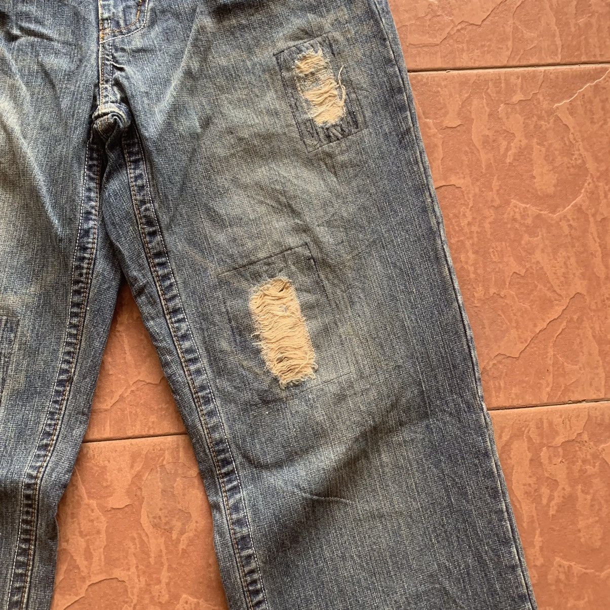 Japanese Brand × Vintage JAPANESE VINTAGE REAL CRUSH JEANS TROUSERS DENIM PANTS Size US 30 / EU 46 - 5 Thumbnail