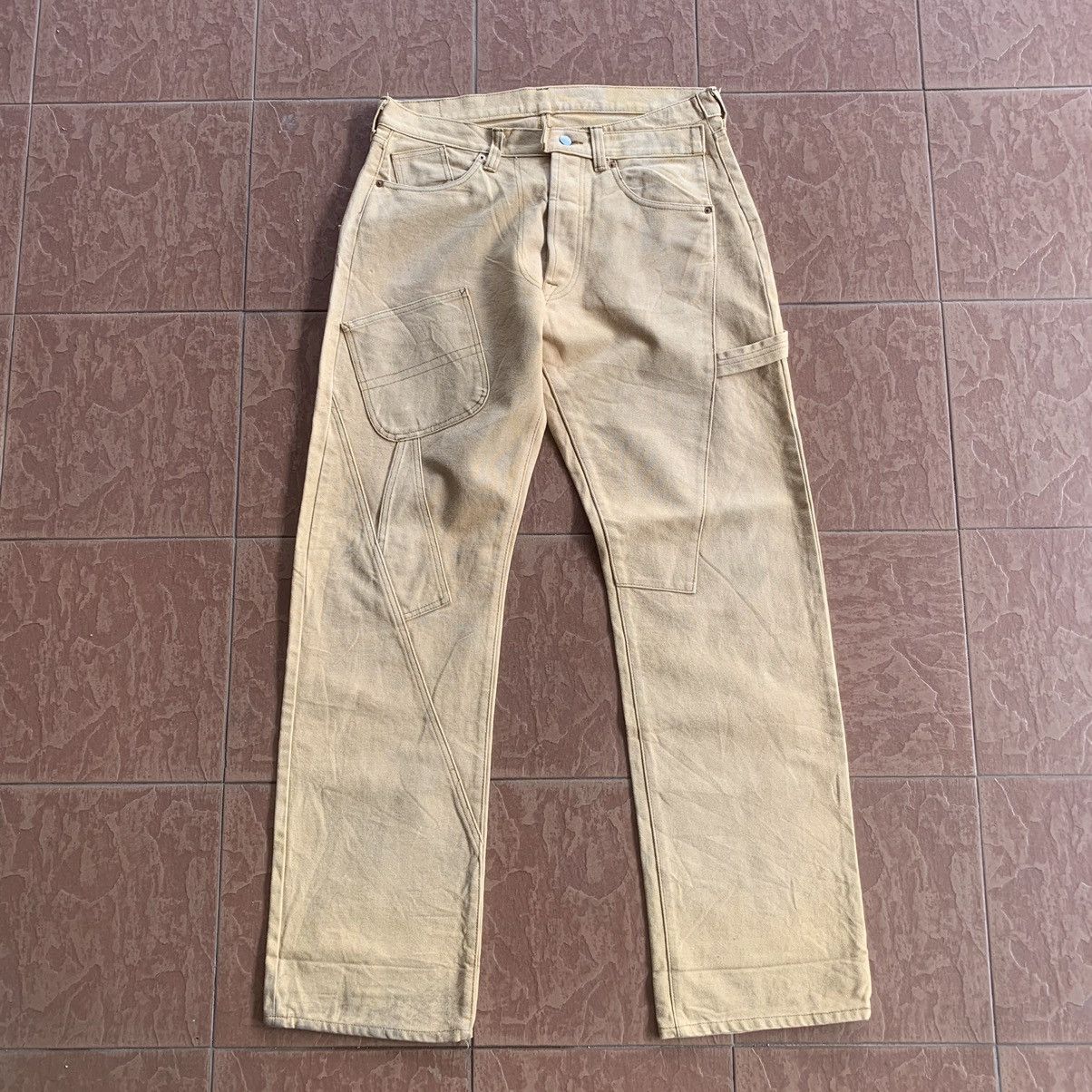Japanese Brand × Vintage DUCK CANVAS TROUSERS JAPANESE VINTAGE WORK WEAR PANTS Size US 33 - 1 Thumbnail