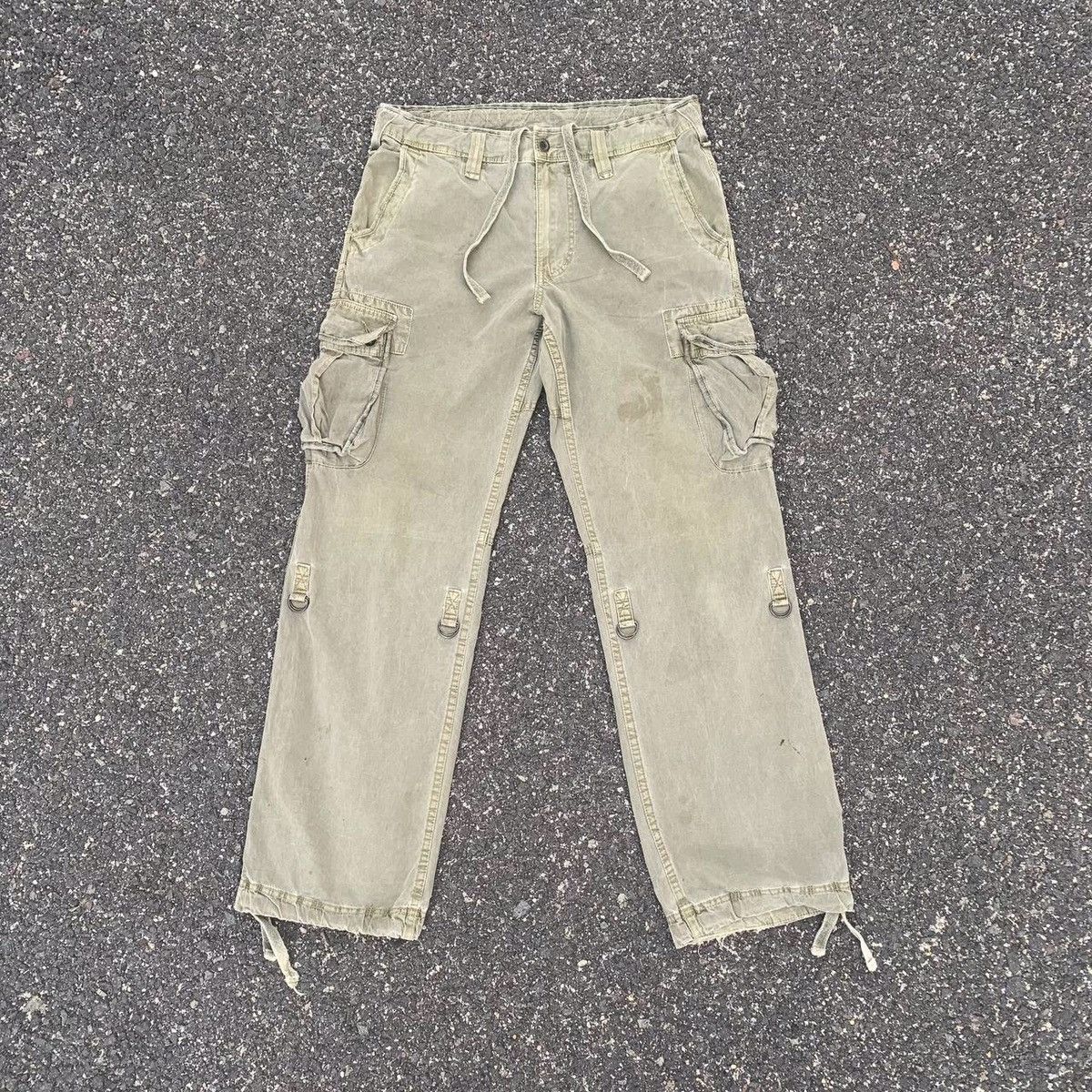 Japanese Brand × Uniqlo Japanese Vintage 36x32 Faded Utility Trousers Cargo Size US 36 / EU 52 - 3 Thumbnail