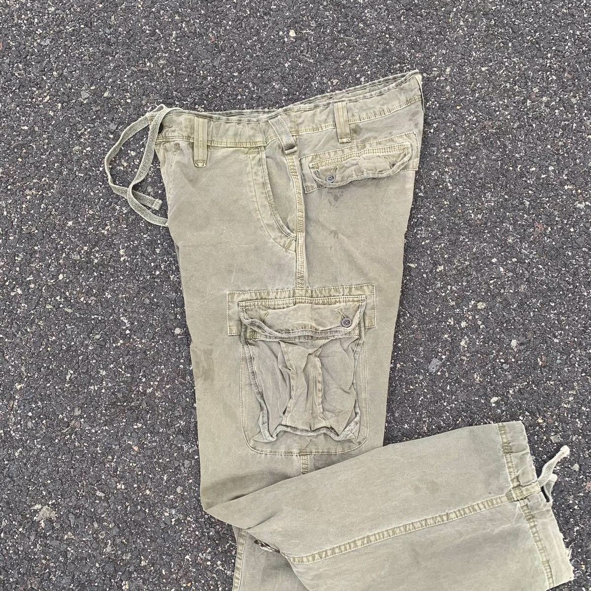 Japanese Brand × Uniqlo Japanese Vintage 36x32 Faded Utility Trousers Cargo Size US 36 / EU 52 - 17 Thumbnail
