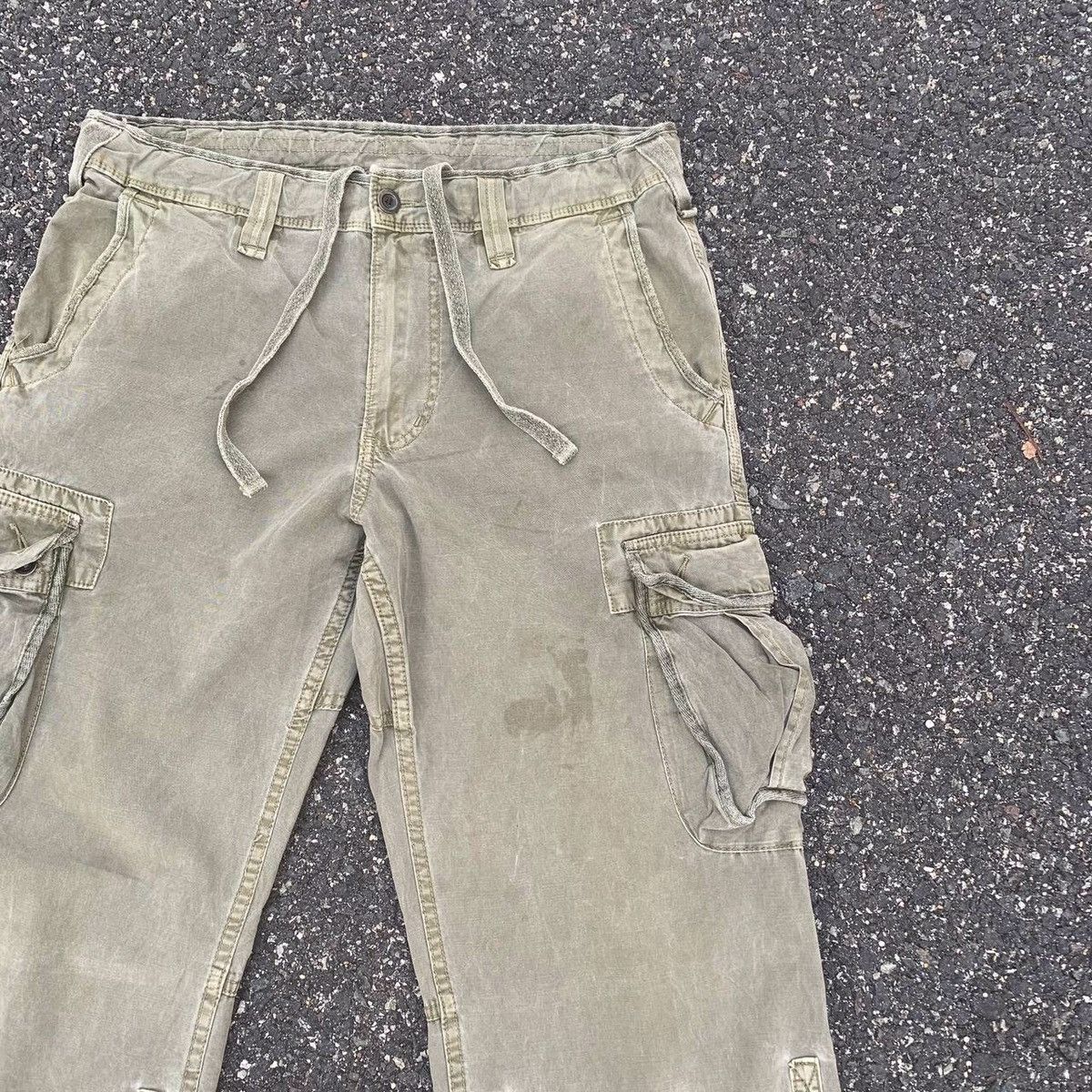 Japanese Brand × Uniqlo Japanese Vintage 36x32 Faded Utility Trousers Cargo Size US 36 / EU 52 - 6 Thumbnail