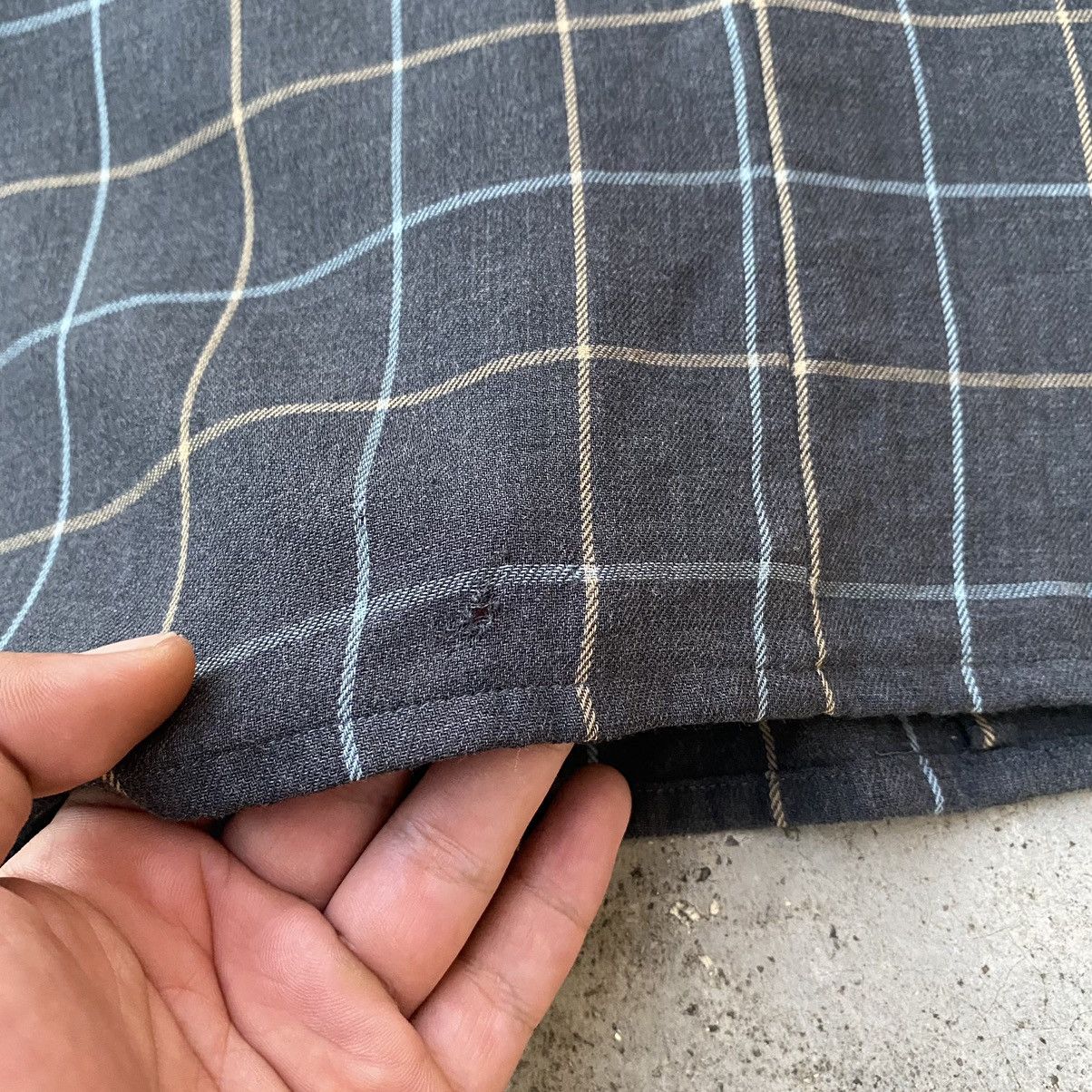 Burberry × Flannel × Vintage Vintage Burberry Checkered Plaid Button Up Size M / US 6-8 / IT 42-44 - 9 Thumbnail
