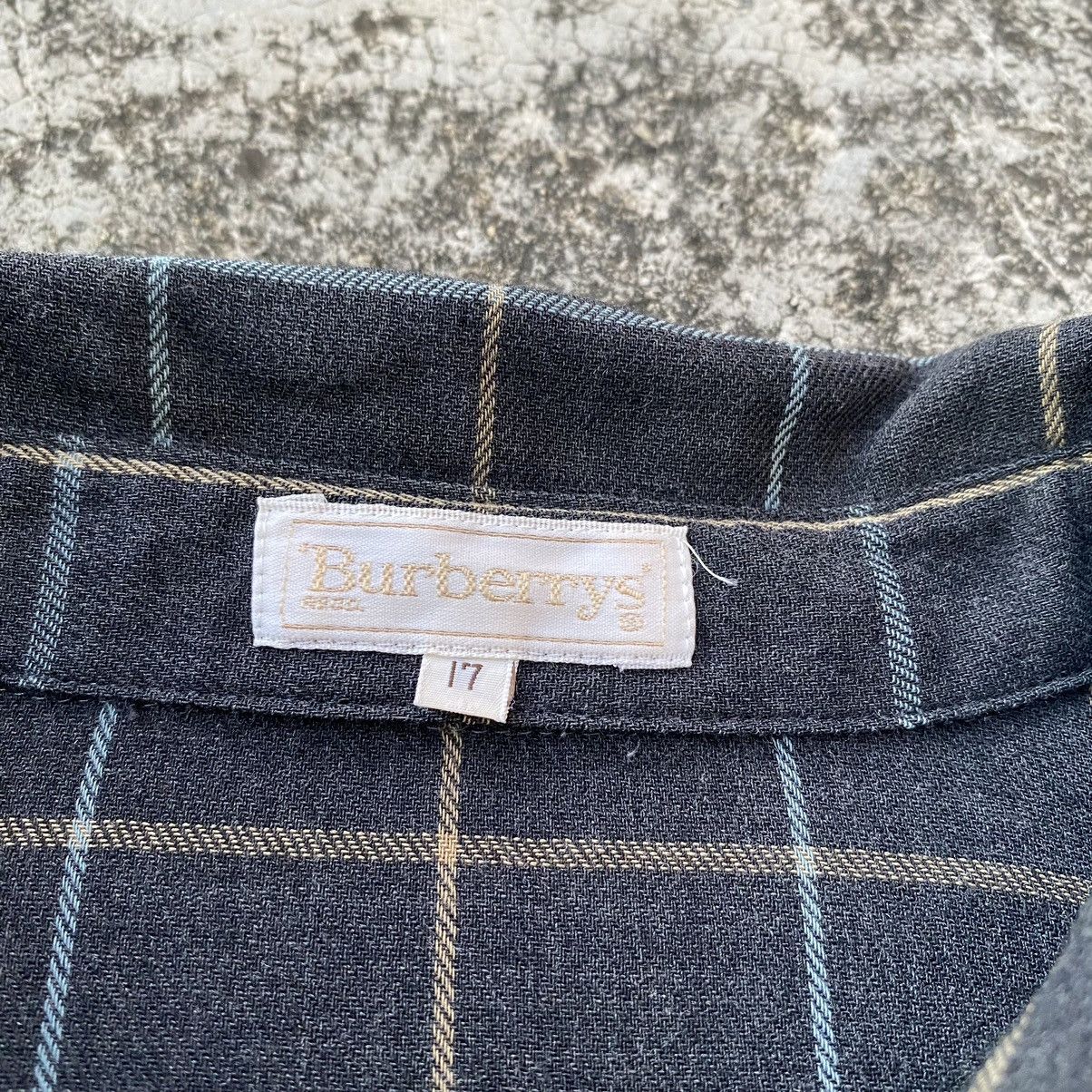 Burberry × Flannel × Vintage Vintage Burberry Checkered Plaid Button Up Size M / US 6-8 / IT 42-44 - 6 Thumbnail