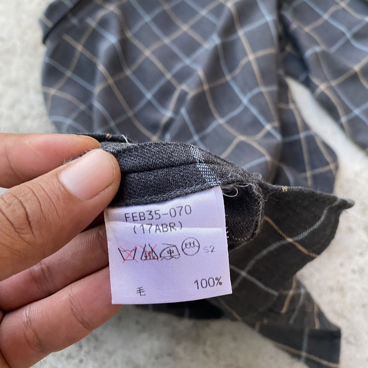 Burberry × Flannel × Vintage Vintage Burberry Checkered Plaid Button Up Size M / US 6-8 / IT 42-44 - 7 Thumbnail