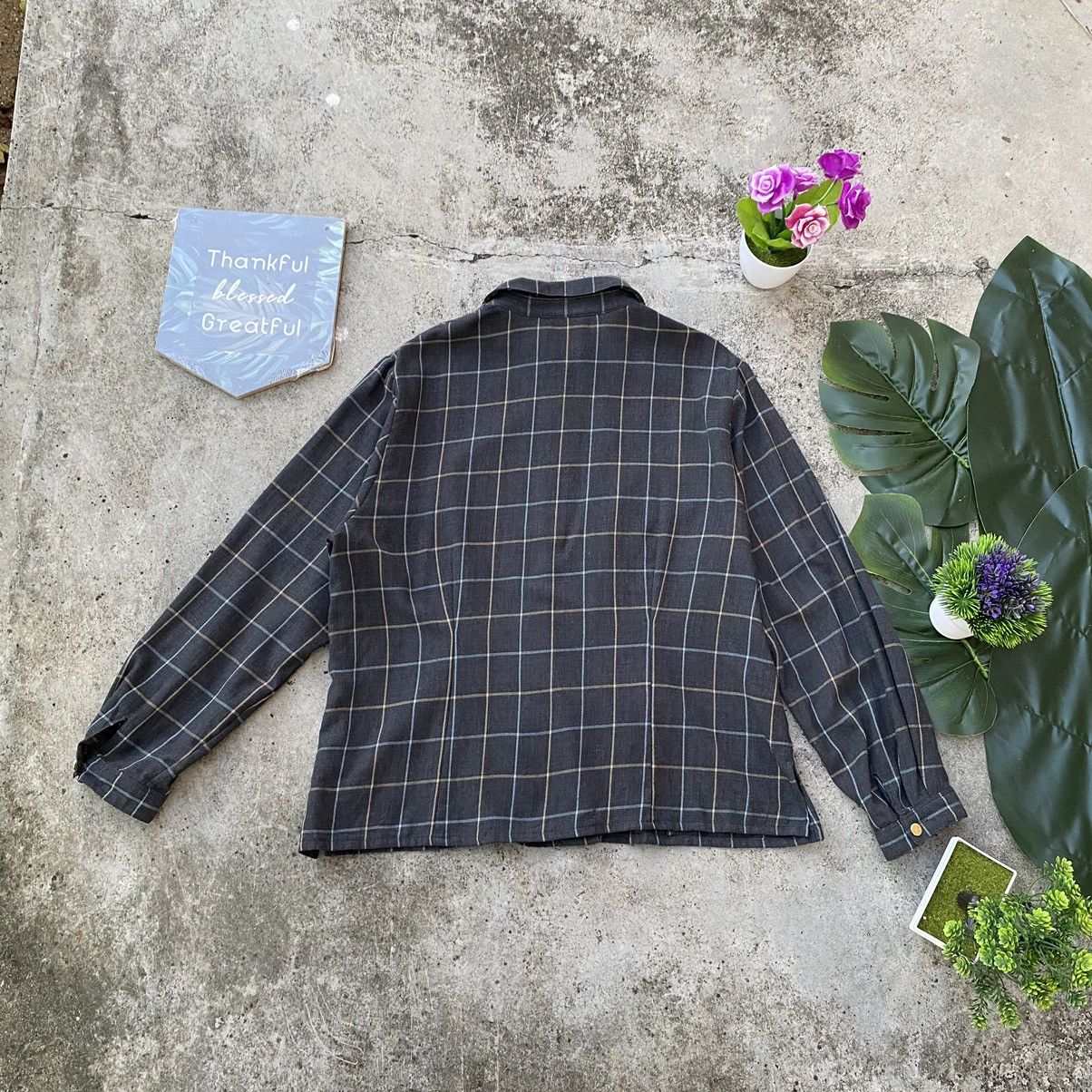 Burberry × Flannel × Vintage Vintage Burberry Checkered Plaid Button Up Size M / US 6-8 / IT 42-44 - 5 Thumbnail