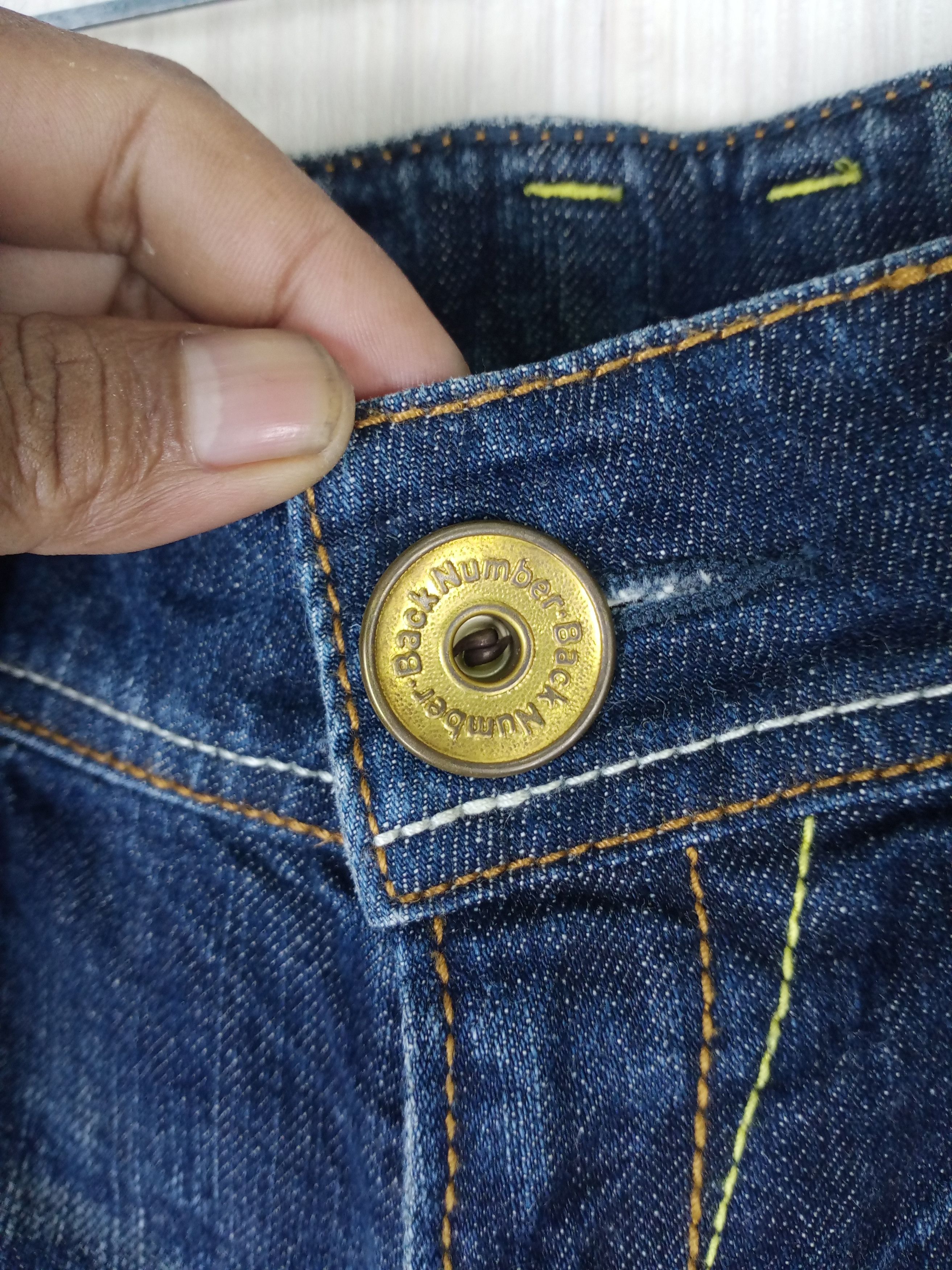 If Six Was Nine Rare Design Back Number Distressed Denim Jeans Size US 29 - 6 Thumbnail
