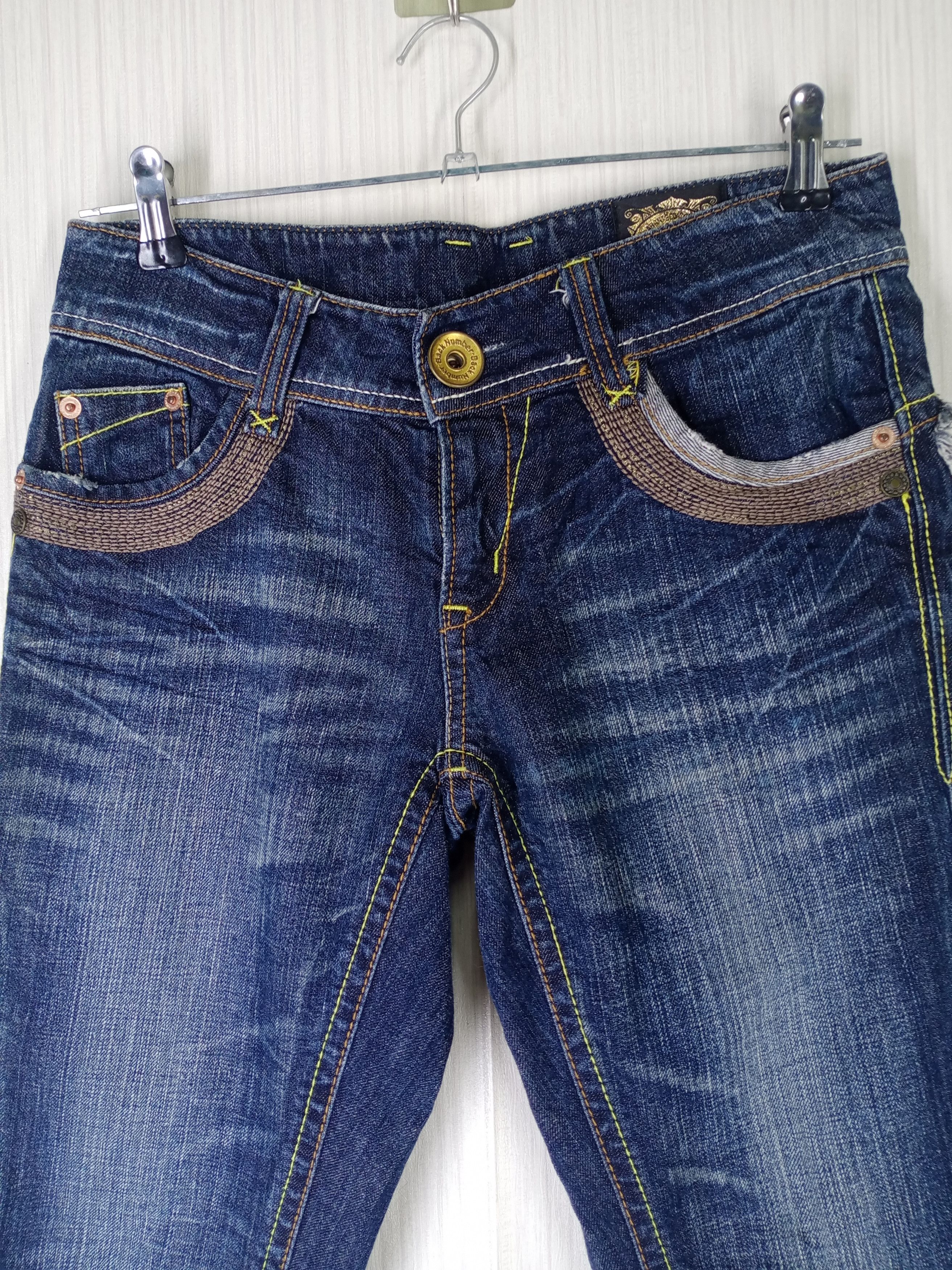 If Six Was Nine Rare Design Back Number Distressed Denim Jeans Size US 29 - 4 Thumbnail
