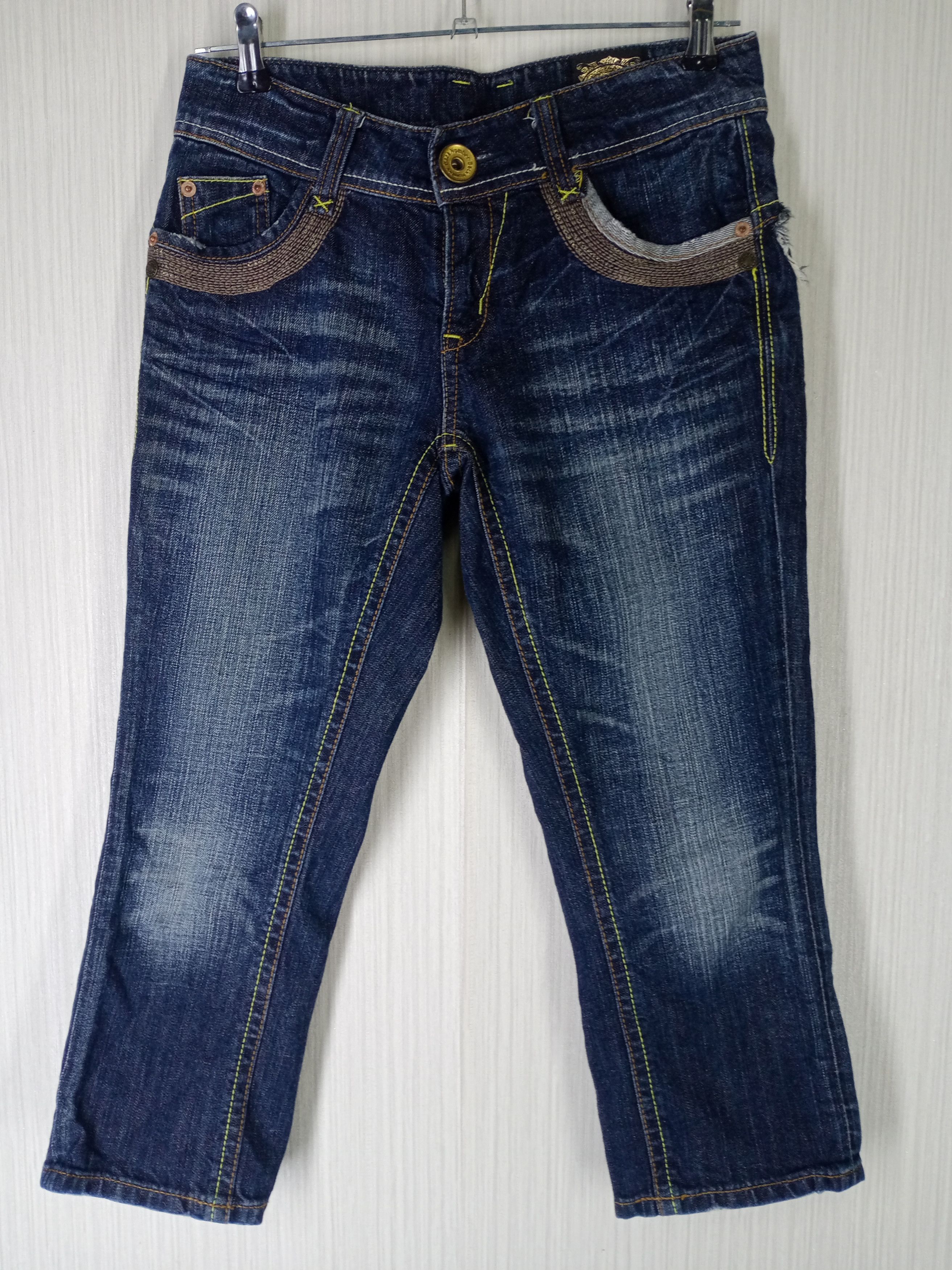 If Six Was Nine Rare Design Back Number Distressed Denim Jeans Size US 29 - 3 Thumbnail