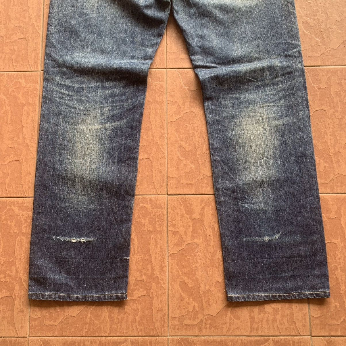 Japanese Brand × Kaihara Denim KAIHARA DENIM JAPANESE VINTAGE JEANS BACK NUMBER TROUSERS Size US 36 / EU 52 - 12 Thumbnail