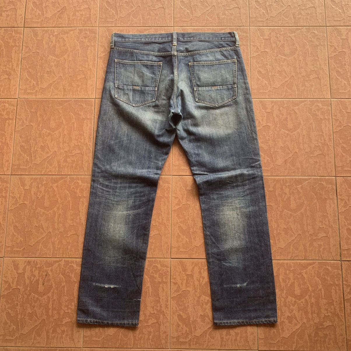Japanese Brand × Kaihara Denim KAIHARA DENIM JAPANESE VINTAGE JEANS BACK NUMBER TROUSERS Size US 36 / EU 52 - 8 Thumbnail