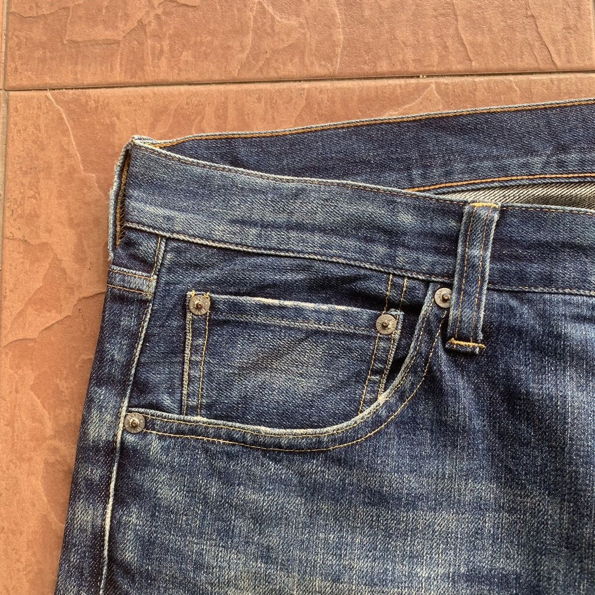 Japanese Brand × Kaihara Denim KAIHARA DENIM JAPANESE VINTAGE JEANS BACK NUMBER TROUSERS Size US 36 / EU 52 - 4 Thumbnail