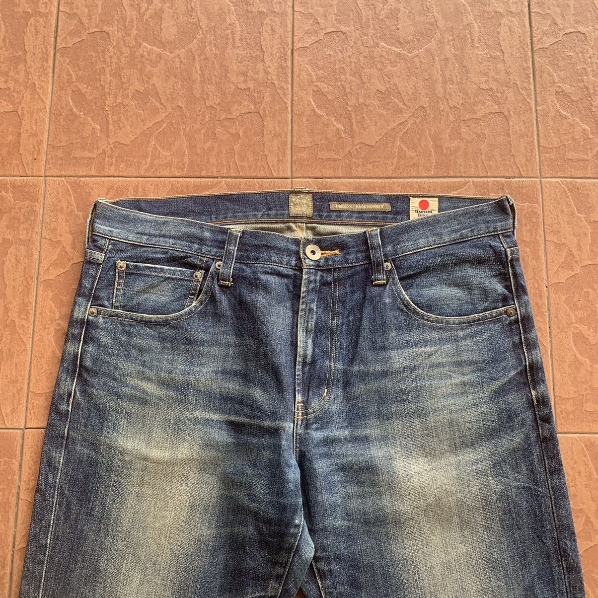 Japanese Brand × Kaihara Denim KAIHARA DENIM JAPANESE VINTAGE JEANS BACK NUMBER TROUSERS Size US 36 / EU 52 - 2 Thumbnail