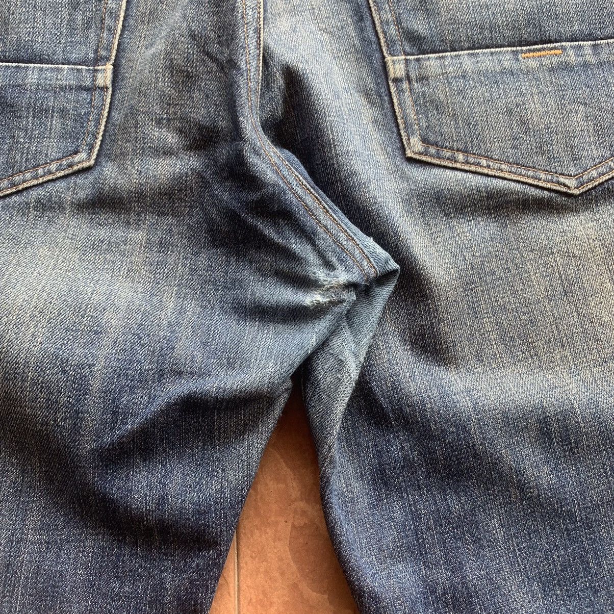 Japanese Brand × Kaihara Denim KAIHARA DENIM JAPANESE VINTAGE JEANS BACK NUMBER TROUSERS Size US 36 / EU 52 - 10 Thumbnail
