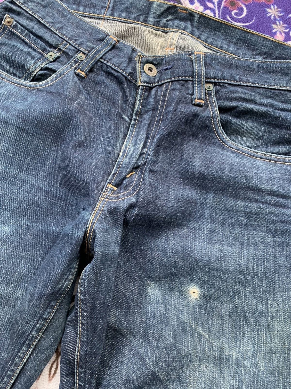 Levi's Vintage Clothing Levis 502 Faded Wash Denim Size US 33 - 5 Thumbnail
