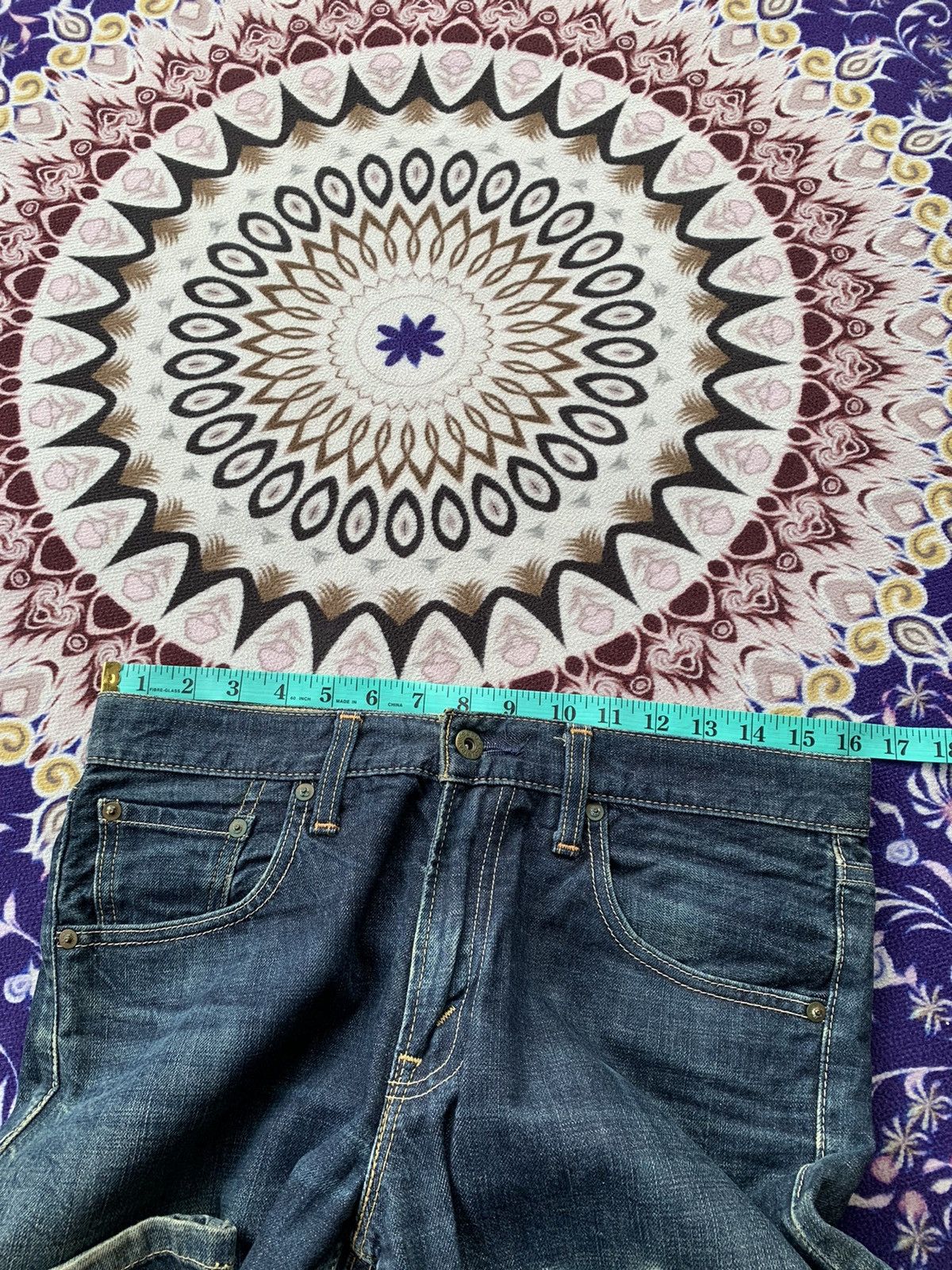 Levi's Vintage Clothing Levis 502 Faded Wash Denim Size US 33 - 15 Thumbnail
