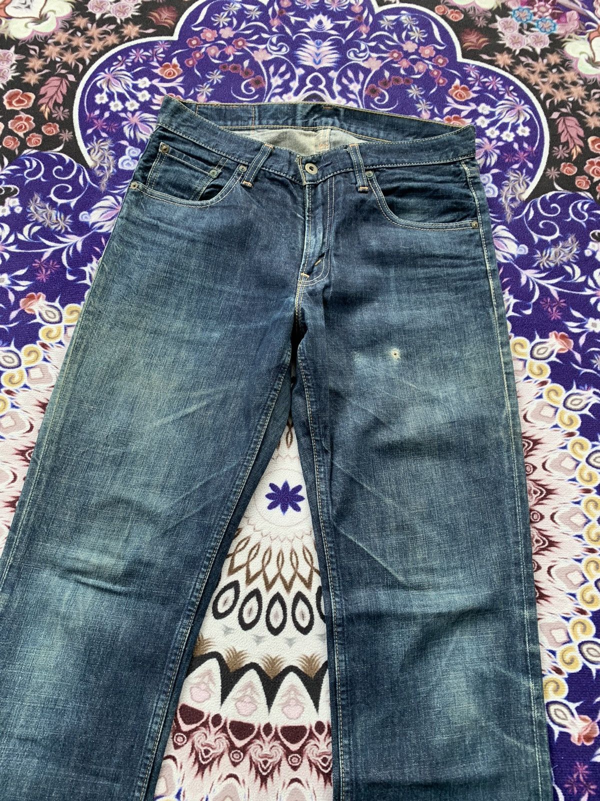 Levi's Vintage Clothing Levis 502 Faded Wash Denim Size US 33 - 4 Thumbnail