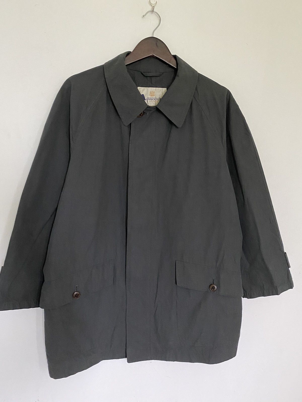 Aquascutum × Designer × Vintage OFFER🔥Vintage Aquasqutum Button Up Jacket Size US XL / EU 56 / 4 - 2 Thumbnail
