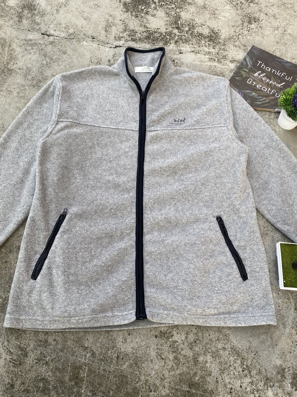 Balmain × Vintage Vintage Vent Vent Pierre Balmain Fleece Zip Up Jacket Size US L / EU 52-54 / 3 - 2 Thumbnail
