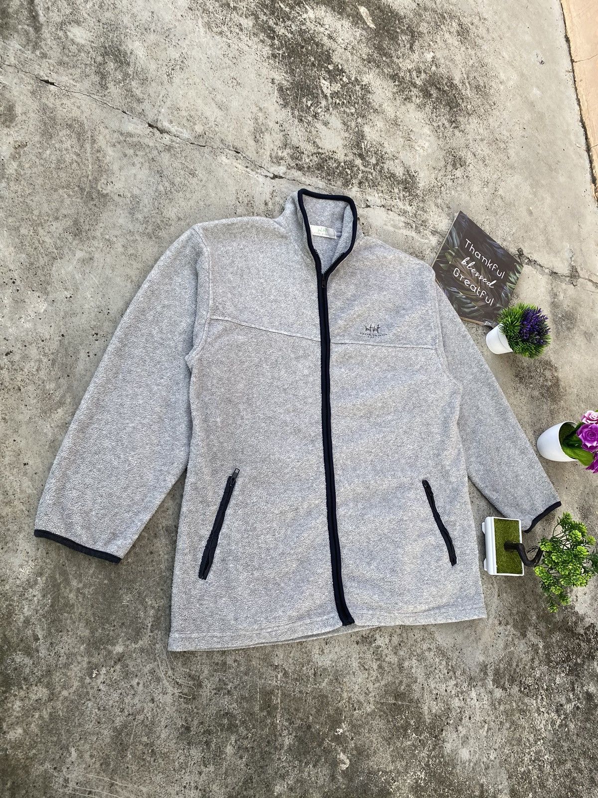 Balmain × Vintage Vintage Vent Vent Pierre Balmain Fleece Zip Up Jacket Size US L / EU 52-54 / 3 - 3 Thumbnail