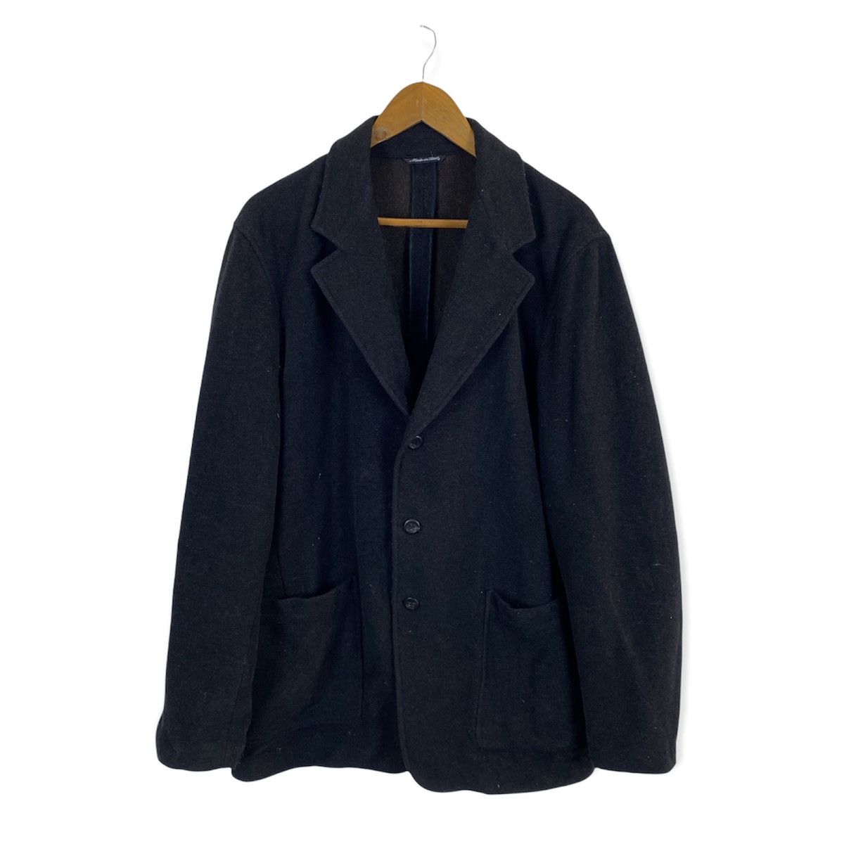 【幻】LEFT HAND  Massimo Osti イタリア製 黒 ウール Left Hand × Massimo Osti Left Hand Massimo Osti Thermojoint