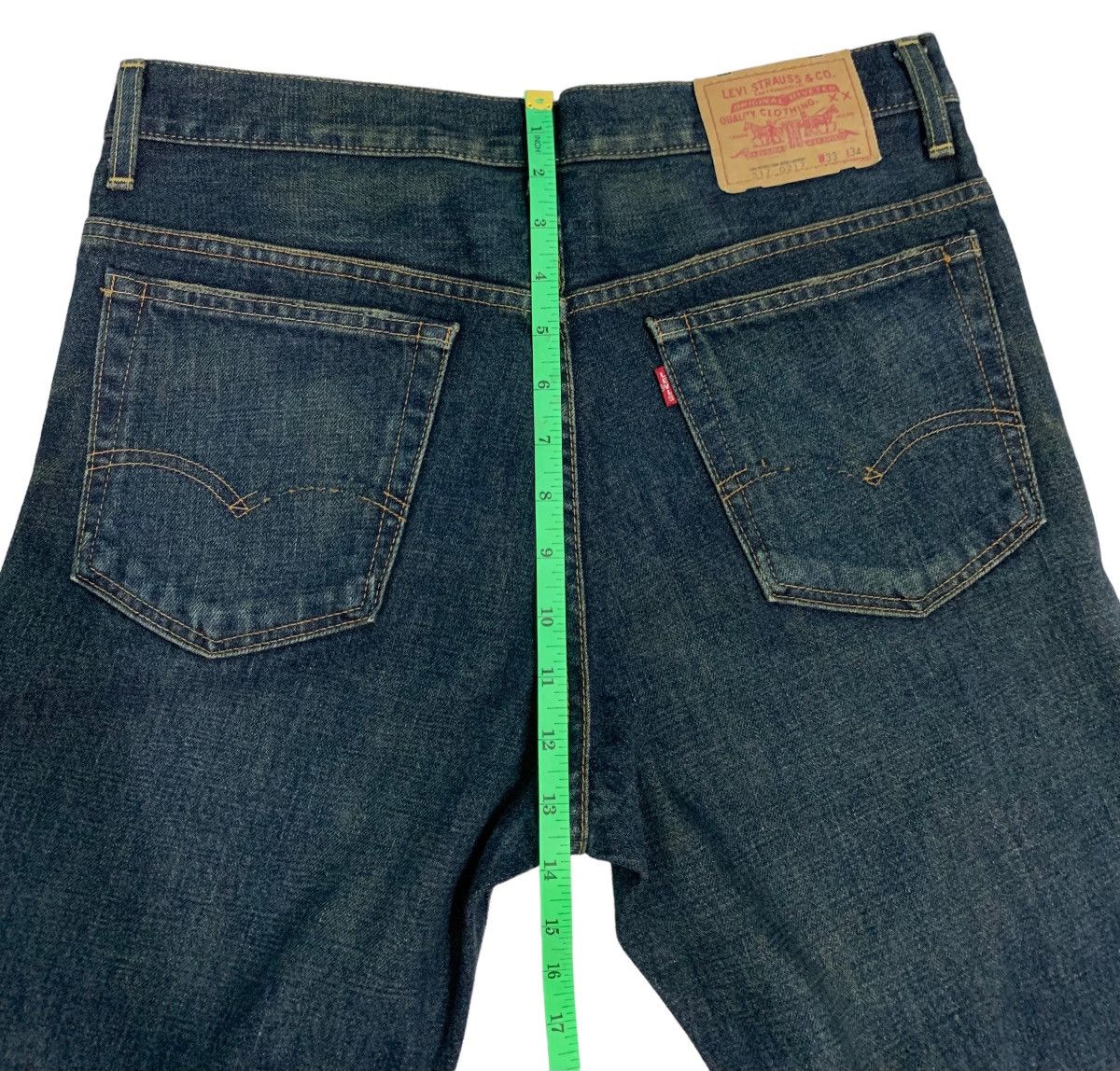 Levi's Vintage LVC Levis 517 Big E Distressed Flare Jeans Size US 32 / EU 48 - 17 Thumbnail