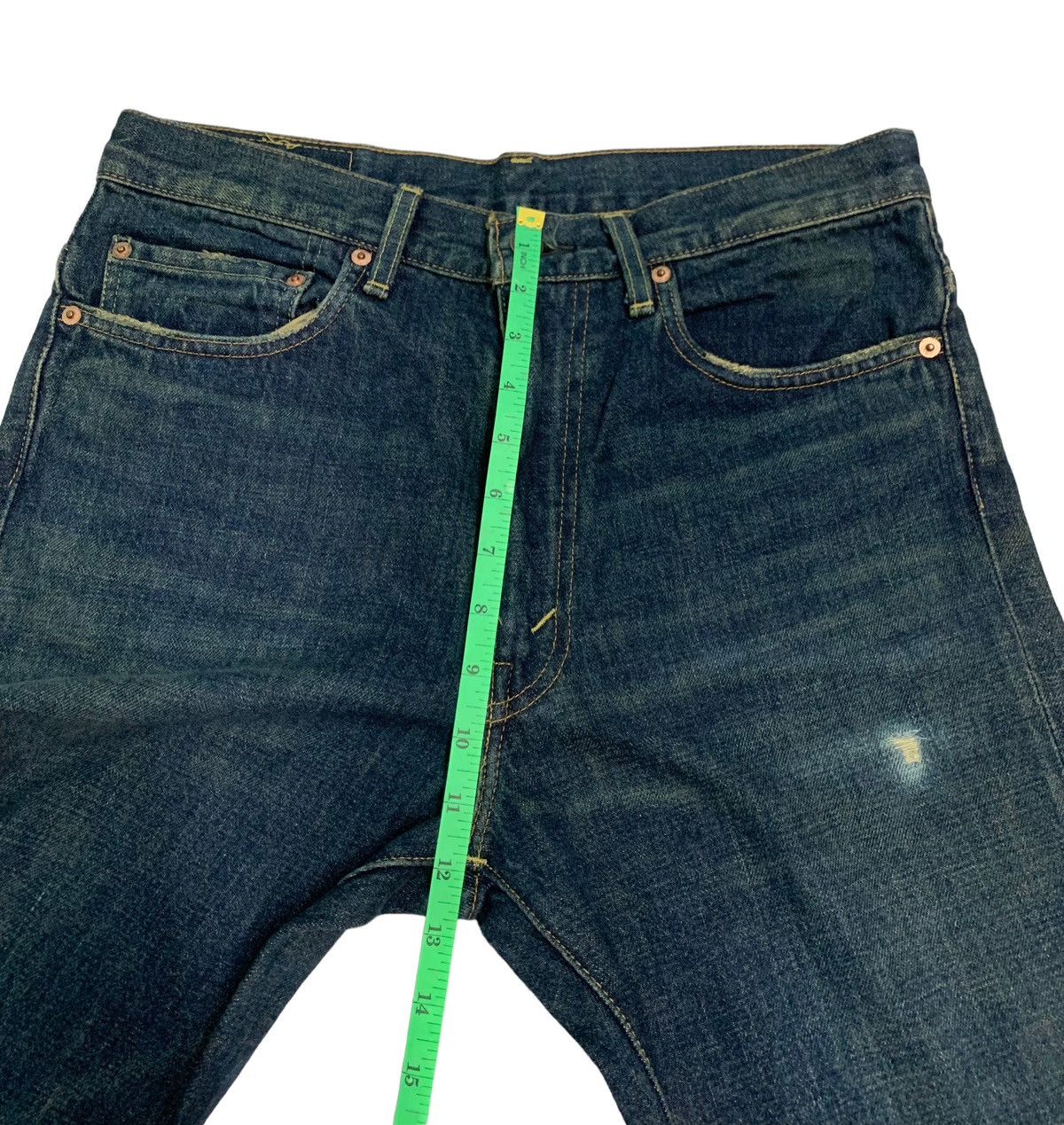 Levi's Vintage LVC Levis 517 Big E Distressed Flare Jeans Size US 32 / EU 48 - 16 Thumbnail