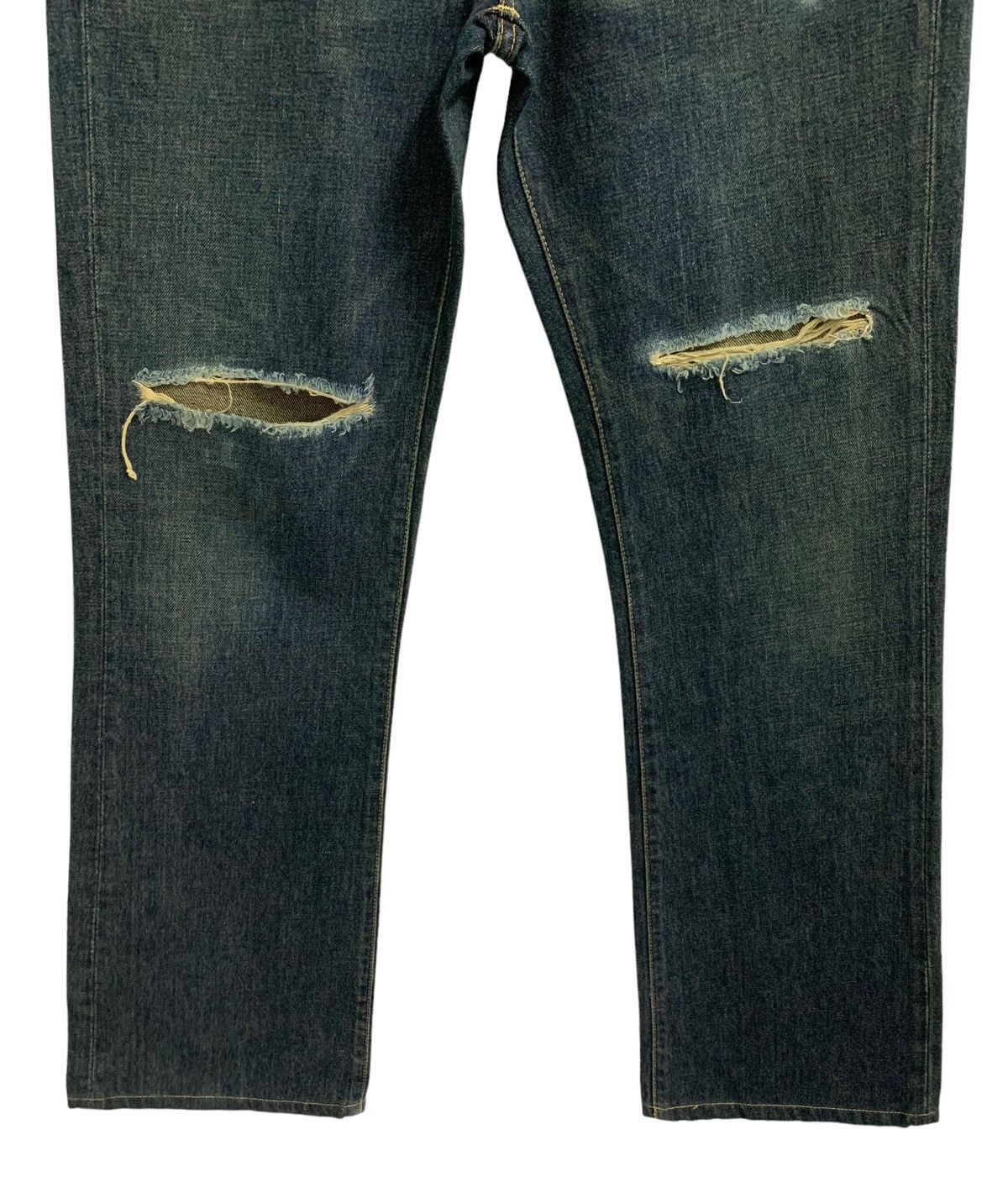 Levi's Vintage LVC Levis 517 Big E Distressed Flare Jeans Size US 32 / EU 48 - 5 Thumbnail