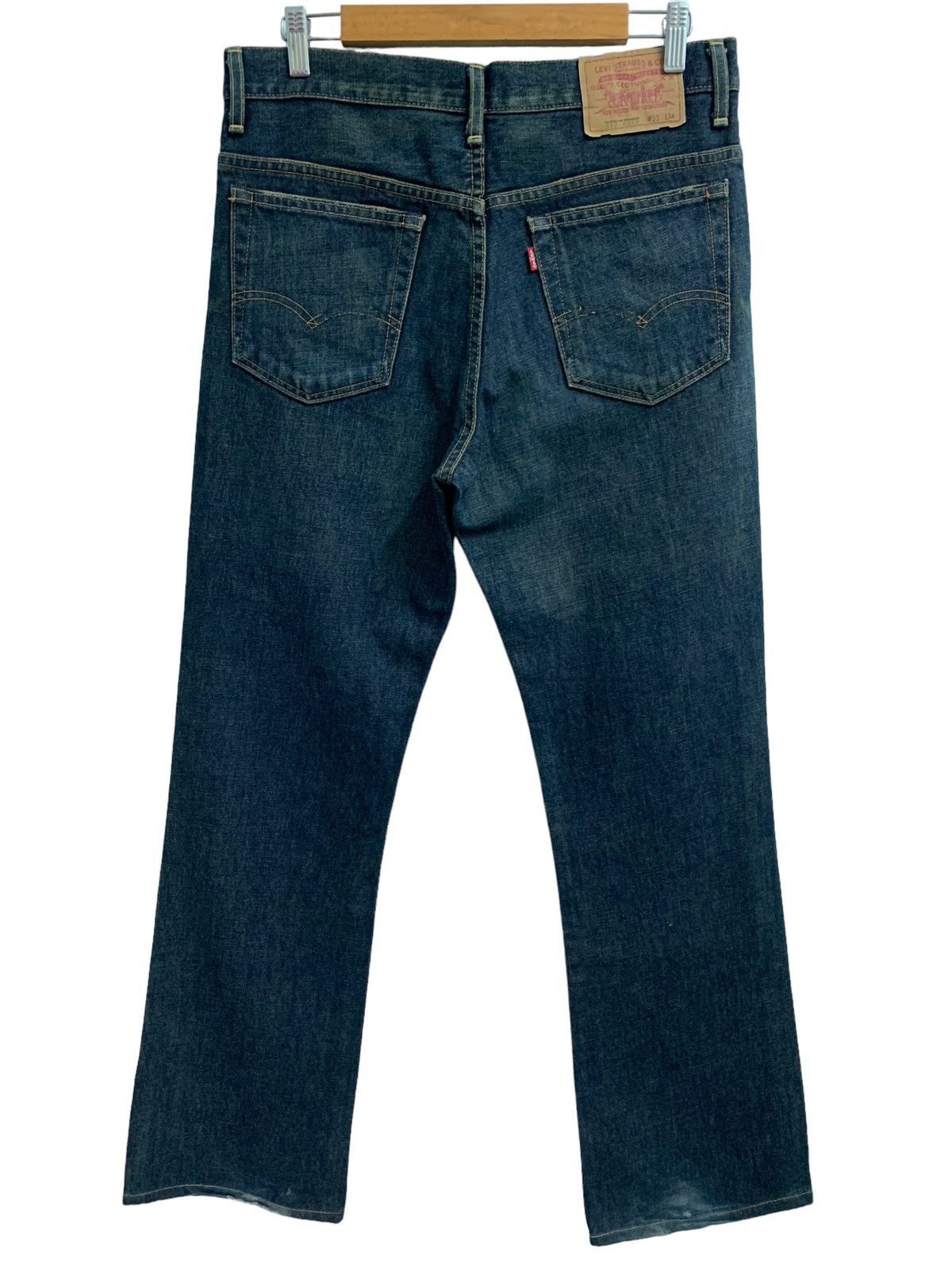 Levi's Vintage LVC Levis 517 Big E Distressed Flare Jeans Size US 32 / EU 48 - 4 Thumbnail