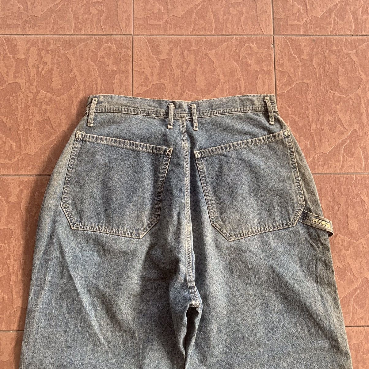Japanese Brand × Replay × Vintage VINTAGE REPLAY JEANS 29x32 TROUSERS BAGGY CARPENTER PANTS Size US 29 - 10 Thumbnail