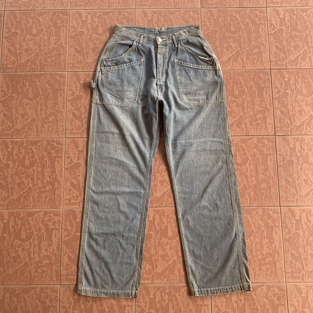 Japanese Brand × Replay × Vintage VINTAGE REPLAY JEANS 29x32 TROUSERS BAGGY CARPENTER PANTS Size US 29 - 1 Thumbnail