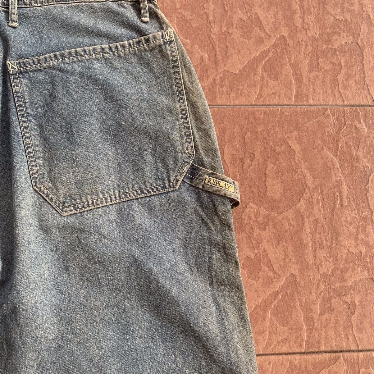 Japanese Brand × Replay × Vintage VINTAGE REPLAY JEANS 29x32 TROUSERS BAGGY CARPENTER PANTS Size US 29 - 11 Thumbnail