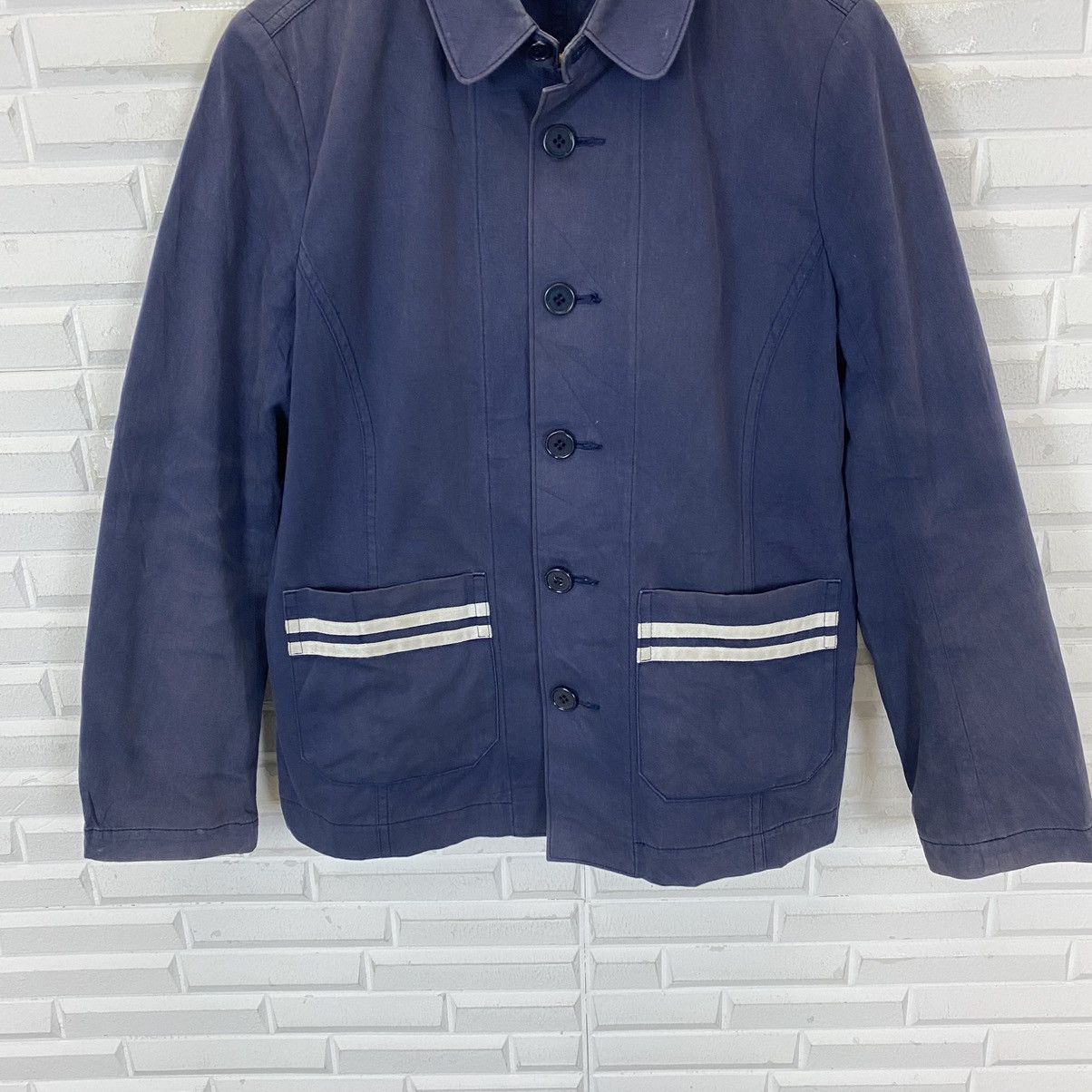 Comme des Garcons ☀️AD2000 Tricot CdG navy light jacket Size US M / EU 48-50 / 2 - 6 Thumbnail