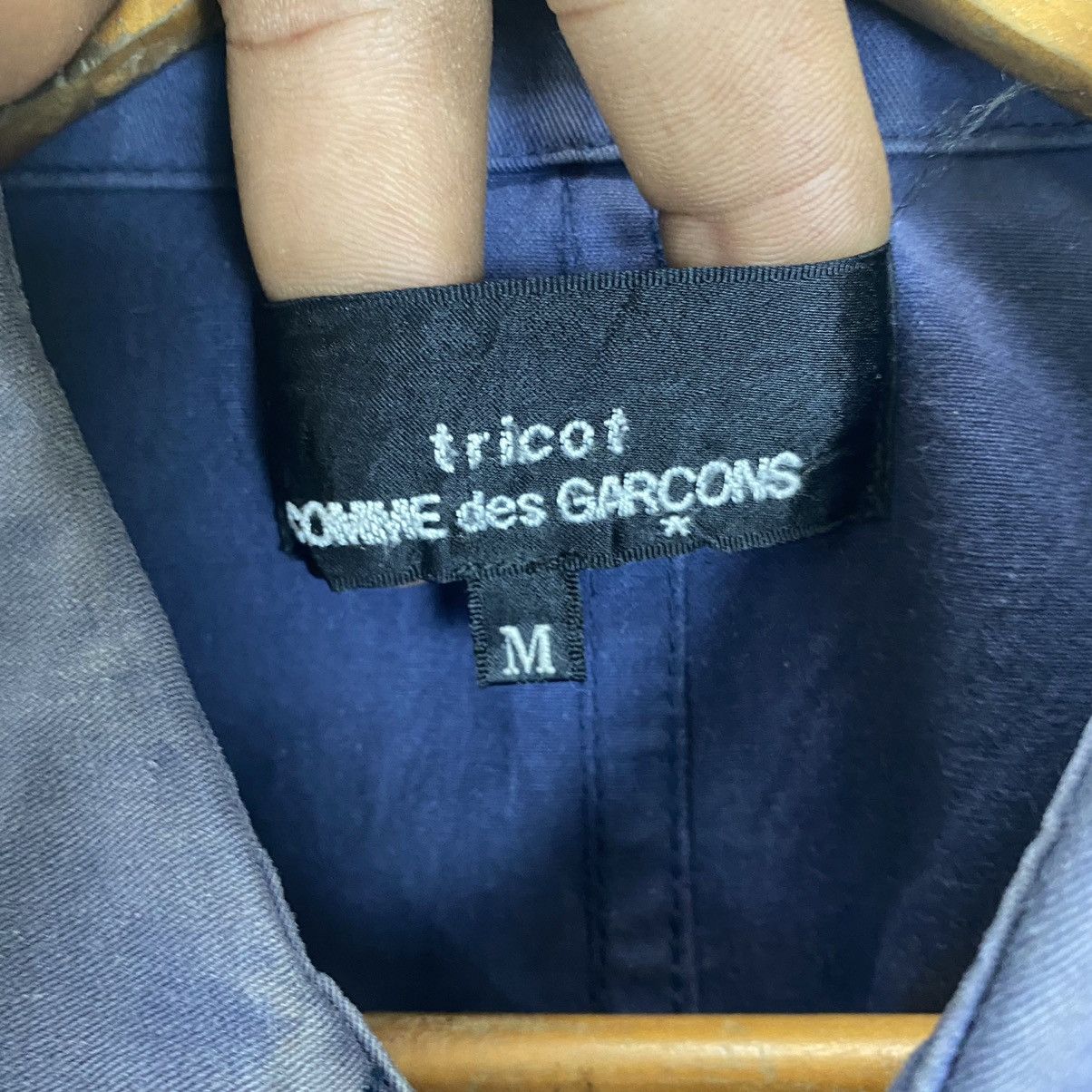 Comme des Garcons ☀️AD2000 Tricot CdG navy light jacket Size US M / EU 48-50 / 2 - 10 Thumbnail
