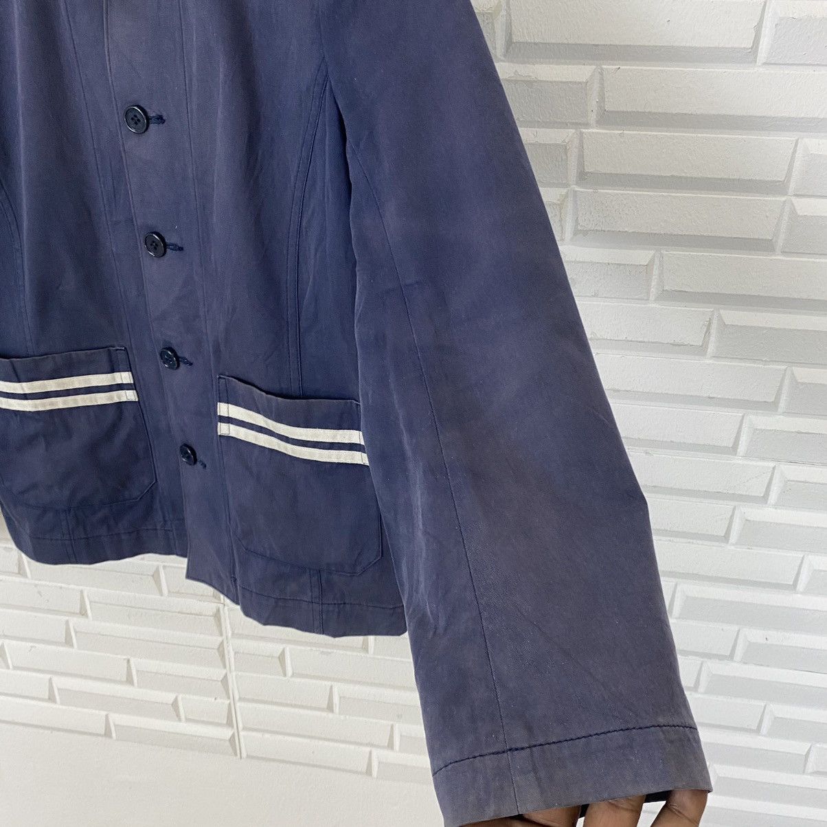 Comme des Garcons ☀️AD2000 Tricot CdG navy light jacket Size US M / EU 48-50 / 2 - 8 Thumbnail