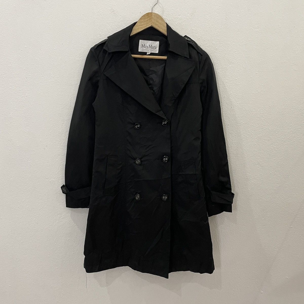 Max Mara Vintage Maxmara Trench Coat Jacket Size L / US 10 / IT 46 - 1 Thumbnail