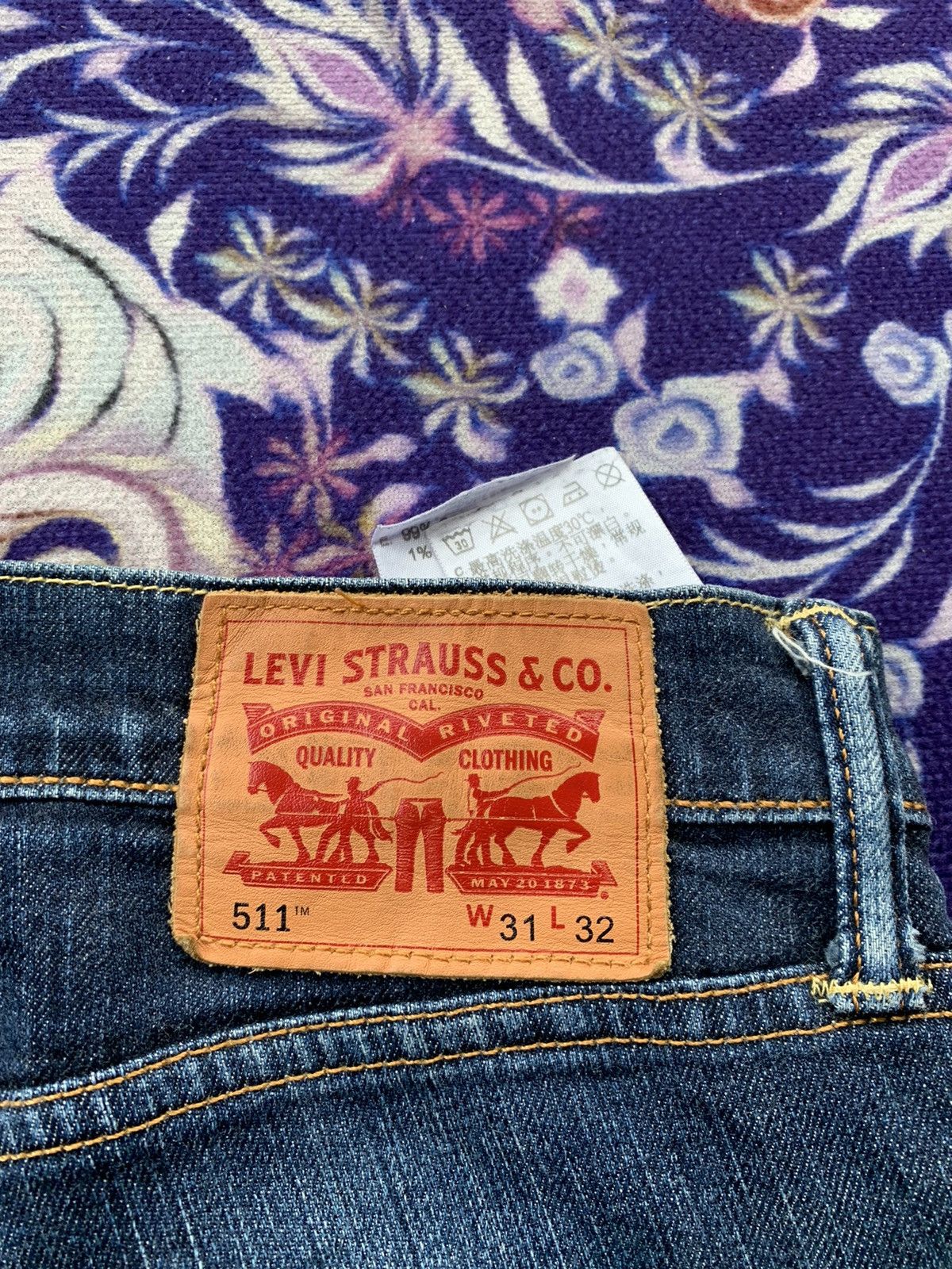 Levi's Vintage Clothing Levis 511 Faded Wash Denim Size US 32 / EU 48 - 9 Thumbnail