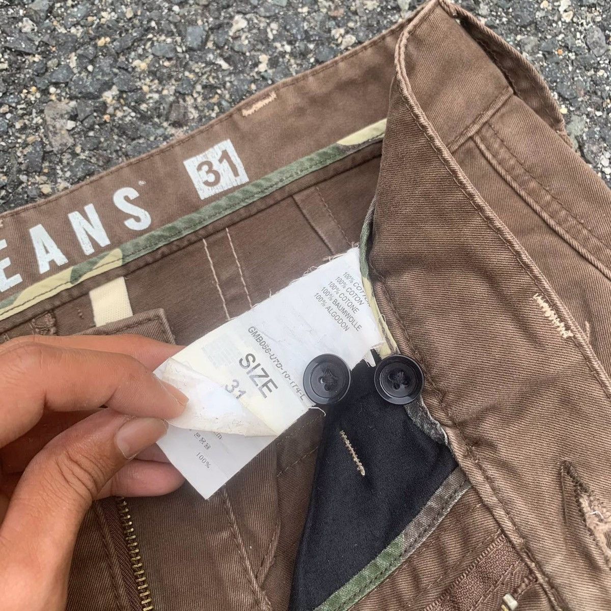 Guess × Vintage Vintage Guess Multi Pocket Utility Tactical Cargo Pants Size US 34 / EU 50 - 6 Thumbnail