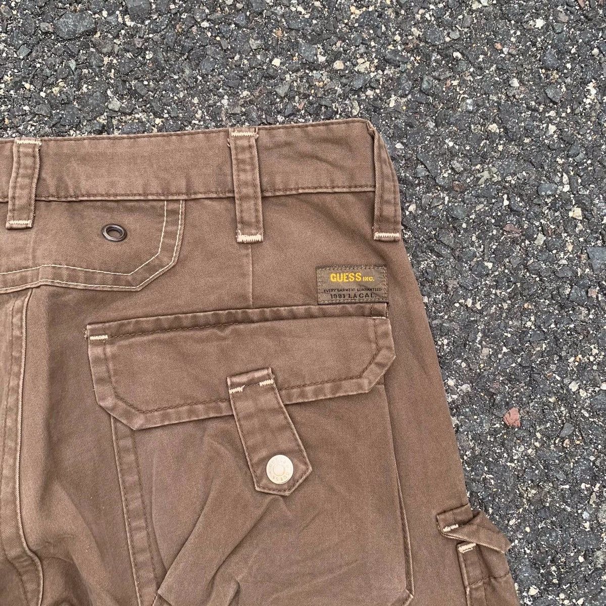 Guess × Vintage Vintage Guess Multi Pocket Utility Tactical Cargo Pants Size US 34 / EU 50 - 9 Thumbnail