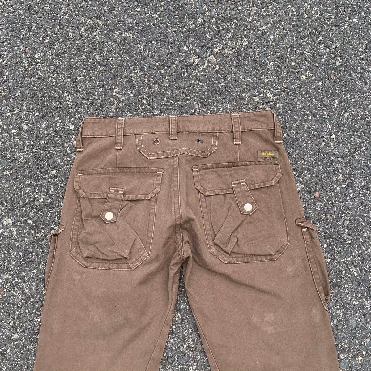 Guess × Vintage Vintage Guess Multi Pocket Utility Tactical Cargo Pants Size US 34 / EU 50 - 8 Thumbnail