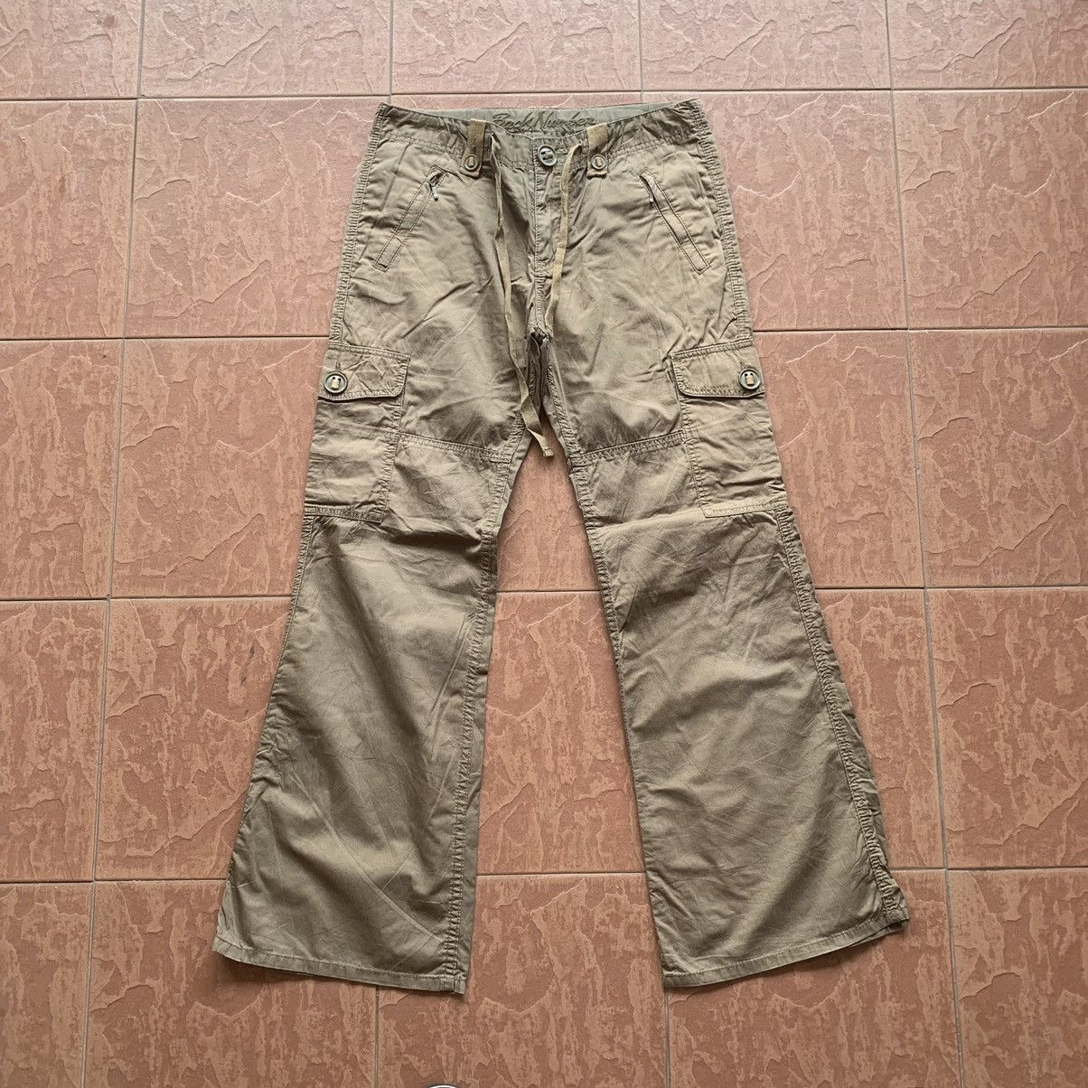 Hunter × Japanese Brand Japanese Trousers Utility Back Number Cargo Wide legs Pants Size US 30 / EU 46 - 1 Thumbnail