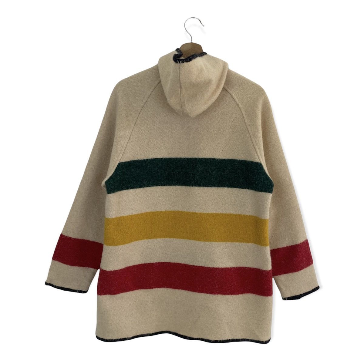 WOOLRICH THREE LAYER COLOUR WOOL HOODIE JACKET