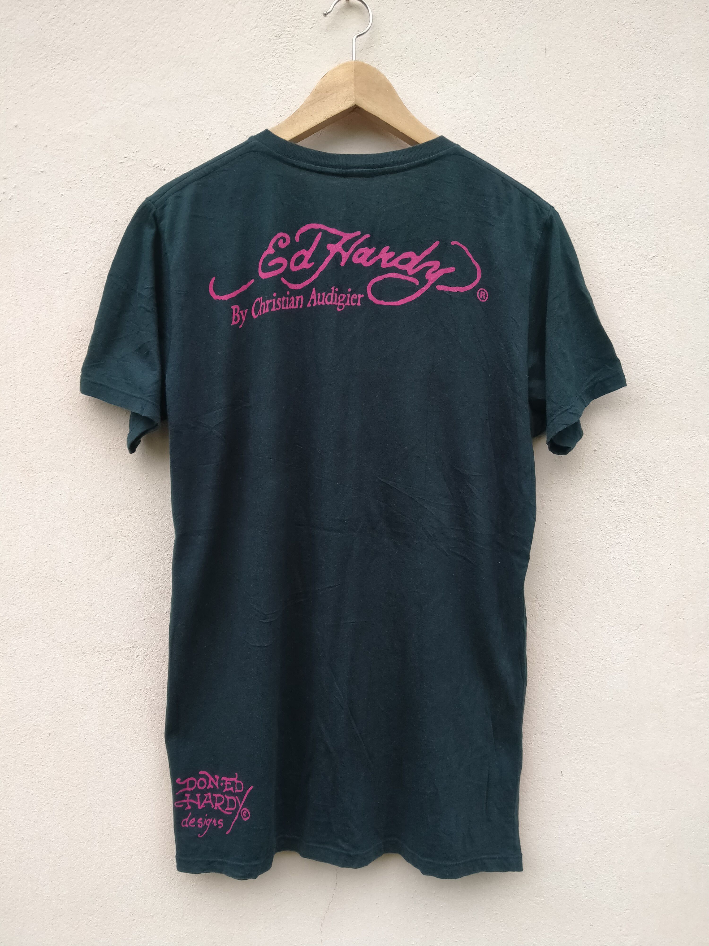 Ed Hardy Vintage 2000 Ed Hardy by Christian Audigier Skull 13 Sword Size US M / EU 48-50 / 2 - 2 Thumbnail